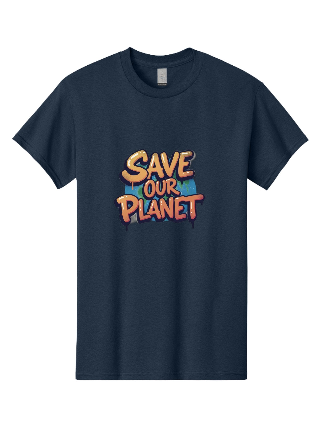 Save-Our-Planet-7 Men'S Graphic Tee, 100% Cotton, Comfortable Casual Summer Wear, Machine Washable, Save The Planet, Eco Friendly, Environmental Awareness, Sustainability, Climate Change, Earth Protection, Green Movement, Conservation Efforts, Bab383 4