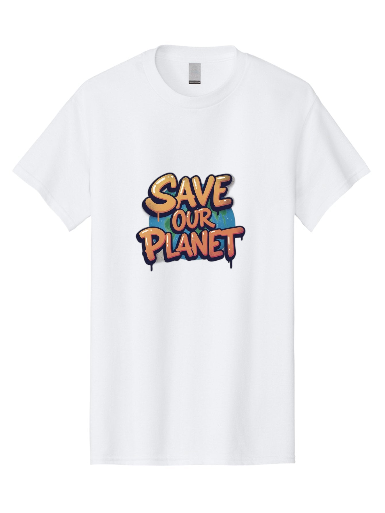 Save-Our-Planet-7 Men'S Graphic Tee, 100% Cotton, Comfortable Casual Summer Wear, Machine Washable, Save The Planet, Eco Friendly, Environmental Awareness, Sustainability, Climate Change, Earth Protection, Green Movement, Conservation Efforts, Bab383 12