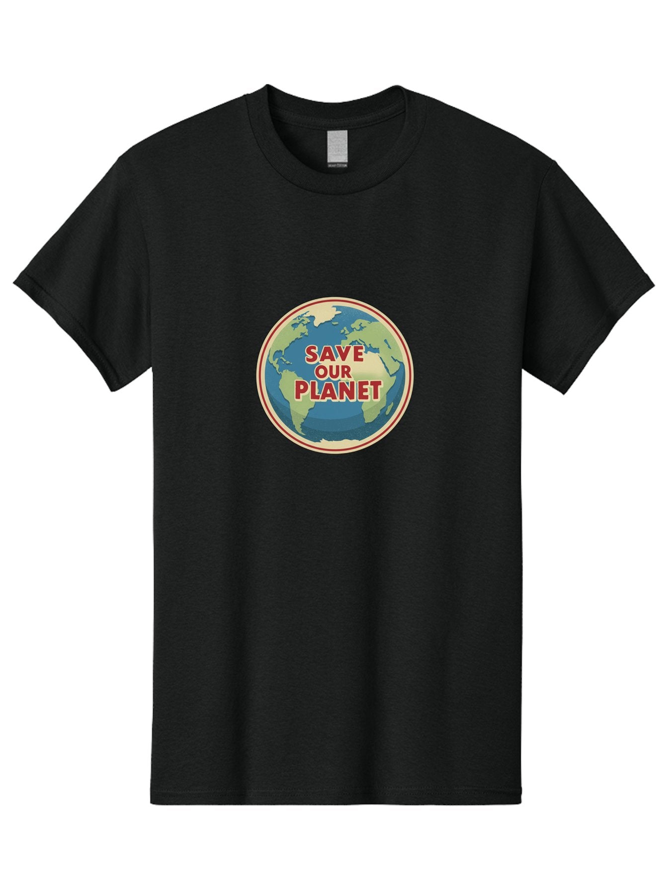 Save-Our-Planet-8 Men'S Graphic Tee, 100% Cotton, Comfortable Casual Summer Wear, Machine Washable, Globe With Save Our Planet Text, Environmental Awareness, Eco-Friendly Message, Save The Earth, Conservation, Sustainability, Eco Activism, Bab384 6