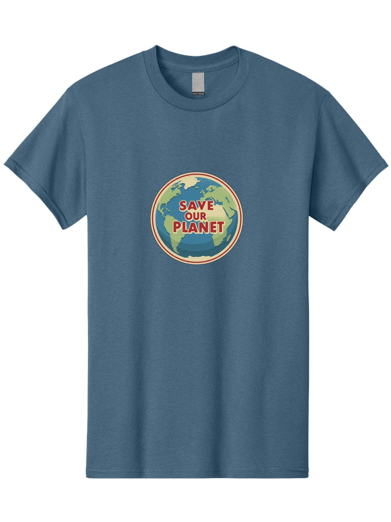 Save-Our-Planet-8 Men'S Graphic Tee, 100% Cotton, Comfortable Casual Summer Wear, Machine Washable, Globe With Save Our Planet Text, Environmental Awareness, Eco-Friendly Message, Save The Earth, Conservation, Sustainability, Eco Activism, Bab384 10
