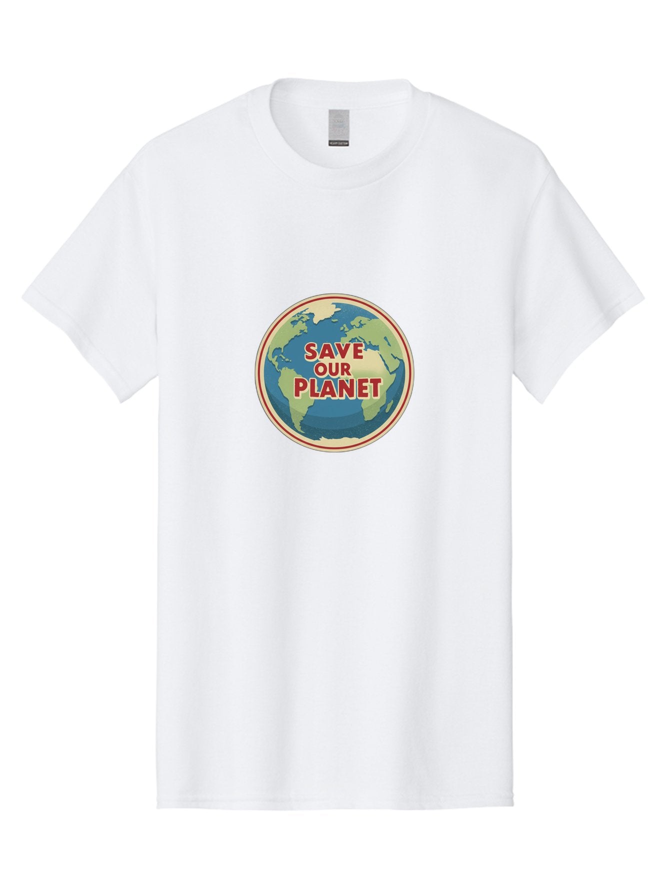 Save-Our-Planet-8 Men'S Graphic Tee, 100% Cotton, Comfortable Casual Summer Wear, Machine Washable, Globe With Save Our Planet Text, Environmental Awareness, Eco-Friendly Message, Save The Earth, Conservation, Sustainability, Eco Activism, Bab384 11