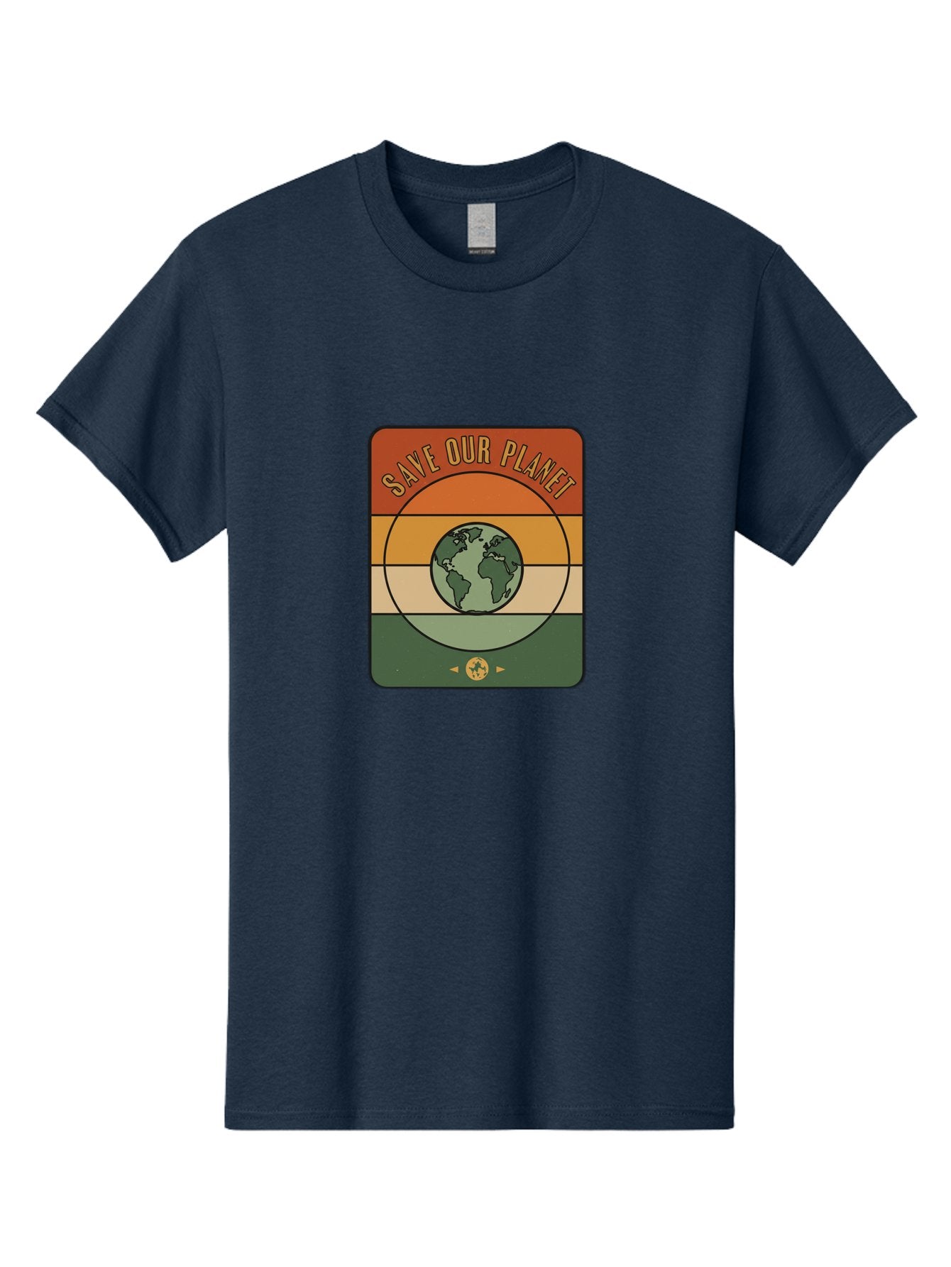 Save-Our-Planet Men'S Graphic Tee, 100% Cotton, Comfortable Casual Summer Wear, Machine Washable, Earth Conservation, Environmental Protection, Save Our Planet, Eco Friendly, Global Sustainability, Green Initiative, Retro Style, Bab385 3