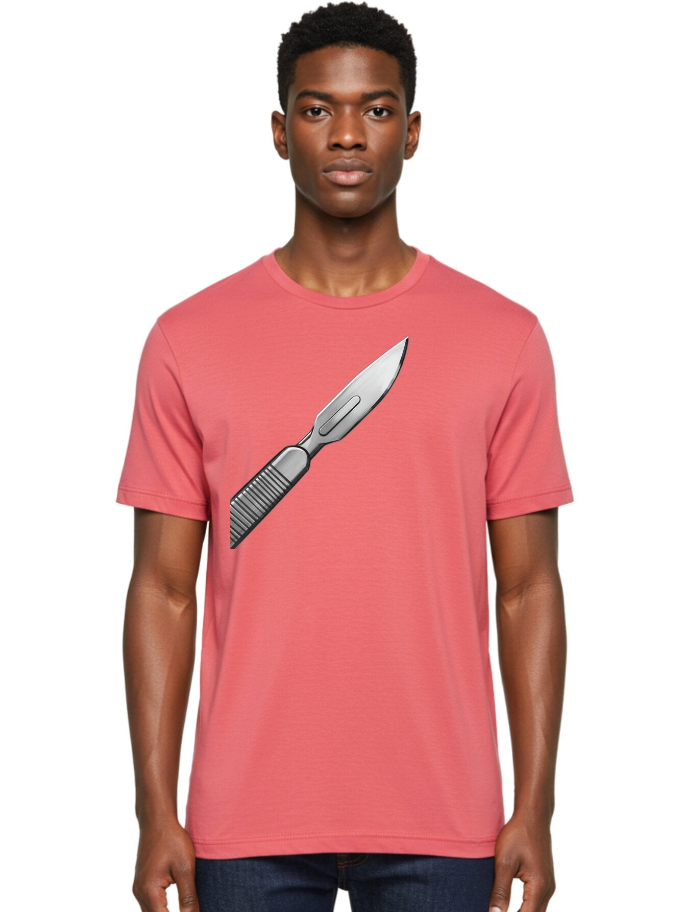 Scalpel Men'S Graphic Tee, 100% Cotton, Comfortable Casual Summer Wear, Machine Washable, Surgical Scalpel, Medical Tool, Sharp Blade, Stainless Steel, Precision Instrument, Surgical Equipment, Medical Illustration Bab386 29
