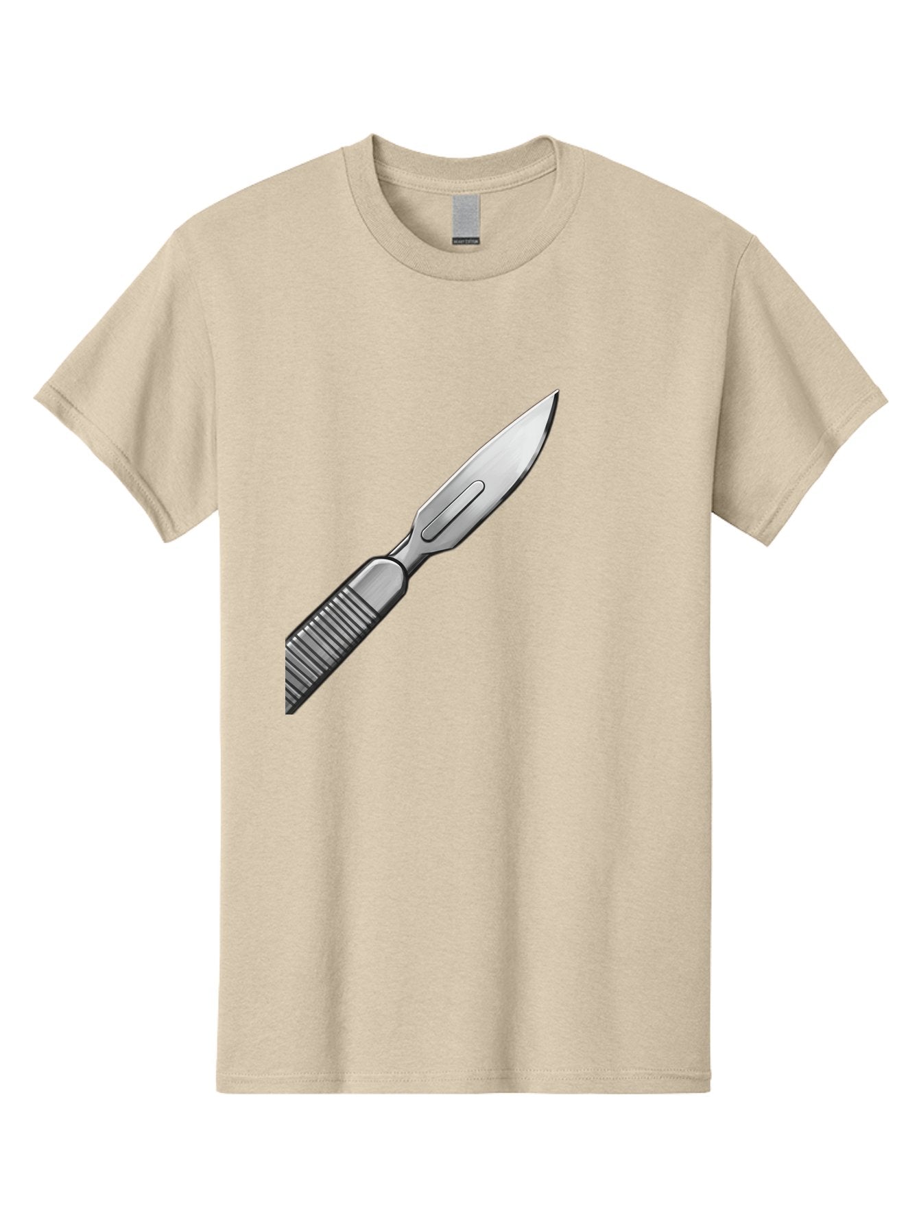 Scalpel Men'S Graphic Tee, 100% Cotton, Comfortable Casual Summer Wear, Machine Washable, Surgical Scalpel, Medical Tool, Sharp Blade, Stainless Steel, Precision Instrument, Surgical Equipment, Medical Illustration Bab386 10