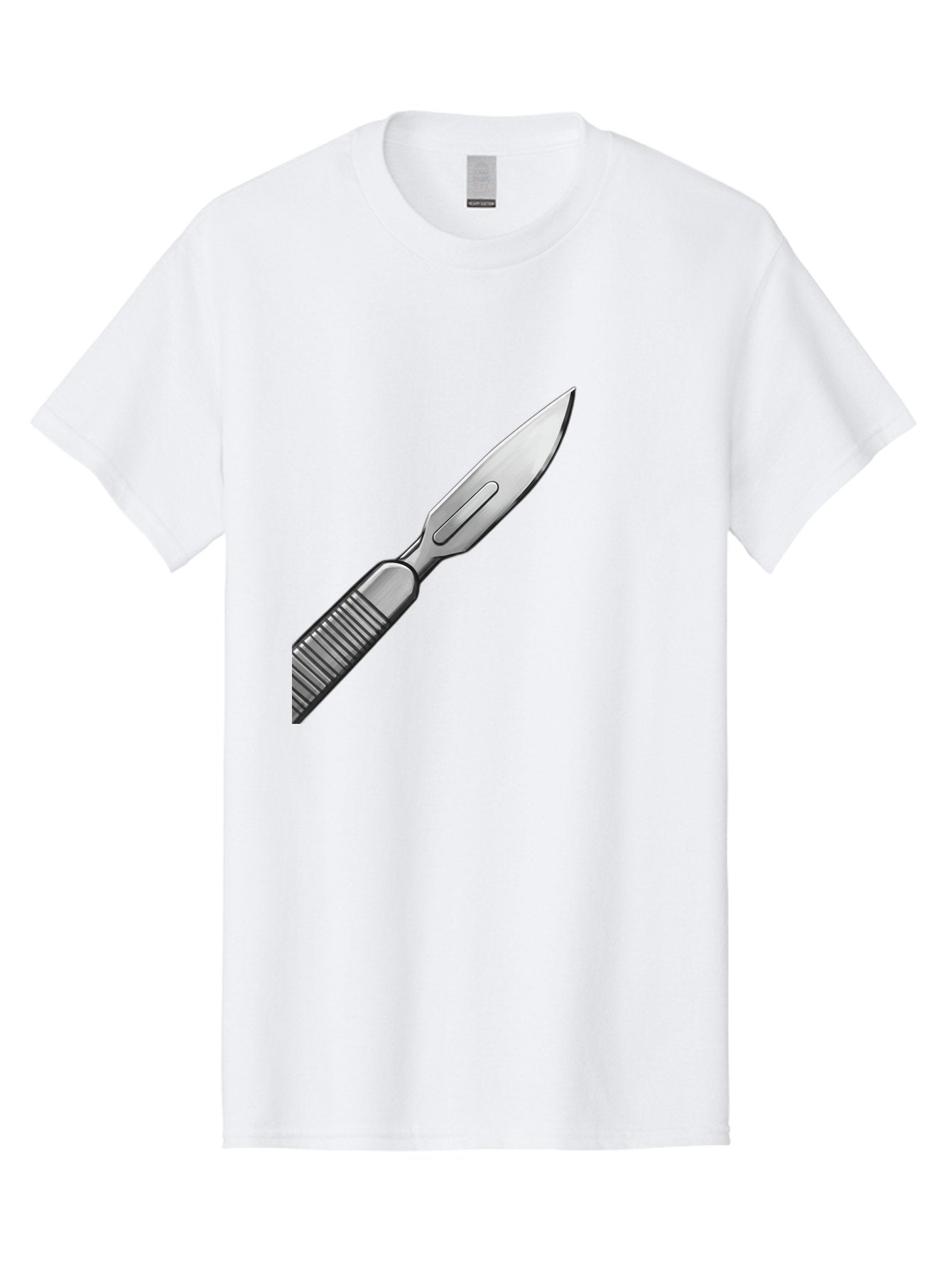 Scalpel Men'S Graphic Tee, 100% Cotton, Comfortable Casual Summer Wear, Machine Washable, Surgical Scalpel, Medical Tool, Sharp Blade, Stainless Steel, Precision Instrument, Surgical Equipment, Medical Illustration Bab386 4