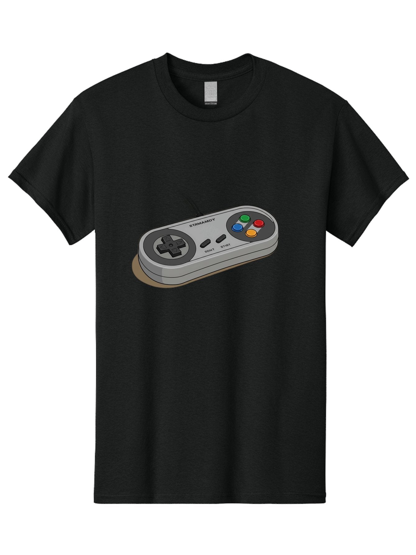 Sega-Stormd6Y-Gamepad Men'S Graphic Tee, 100% Cotton, Comfortable Casual Summer Wear, Machine Washable, Classic Gamepad, Sega Game Controller, Retro Gaming, Gamepad Design, 90S Gaming Nostalgia, Vintage Gaming, Gaming Peripherals, Bab389 6