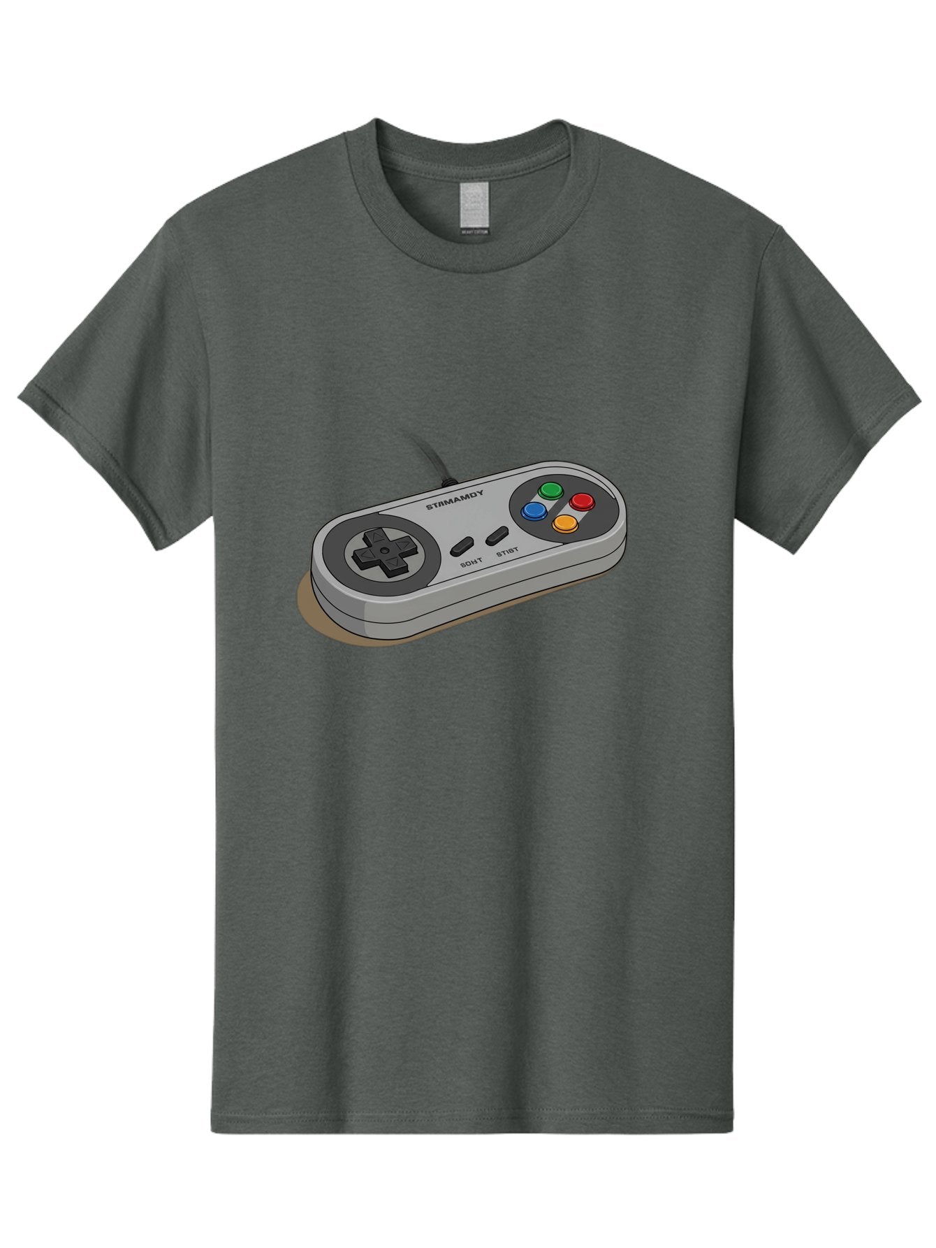 Sega-Stormd6Y-Gamepad Men'S Graphic Tee, 100% Cotton, Comfortable Casual Summer Wear, Machine Washable, Classic Gamepad, Sega Game Controller, Retro Gaming, Gamepad Design, 90S Gaming Nostalgia, Vintage Gaming, Gaming Peripherals, Bab389 10