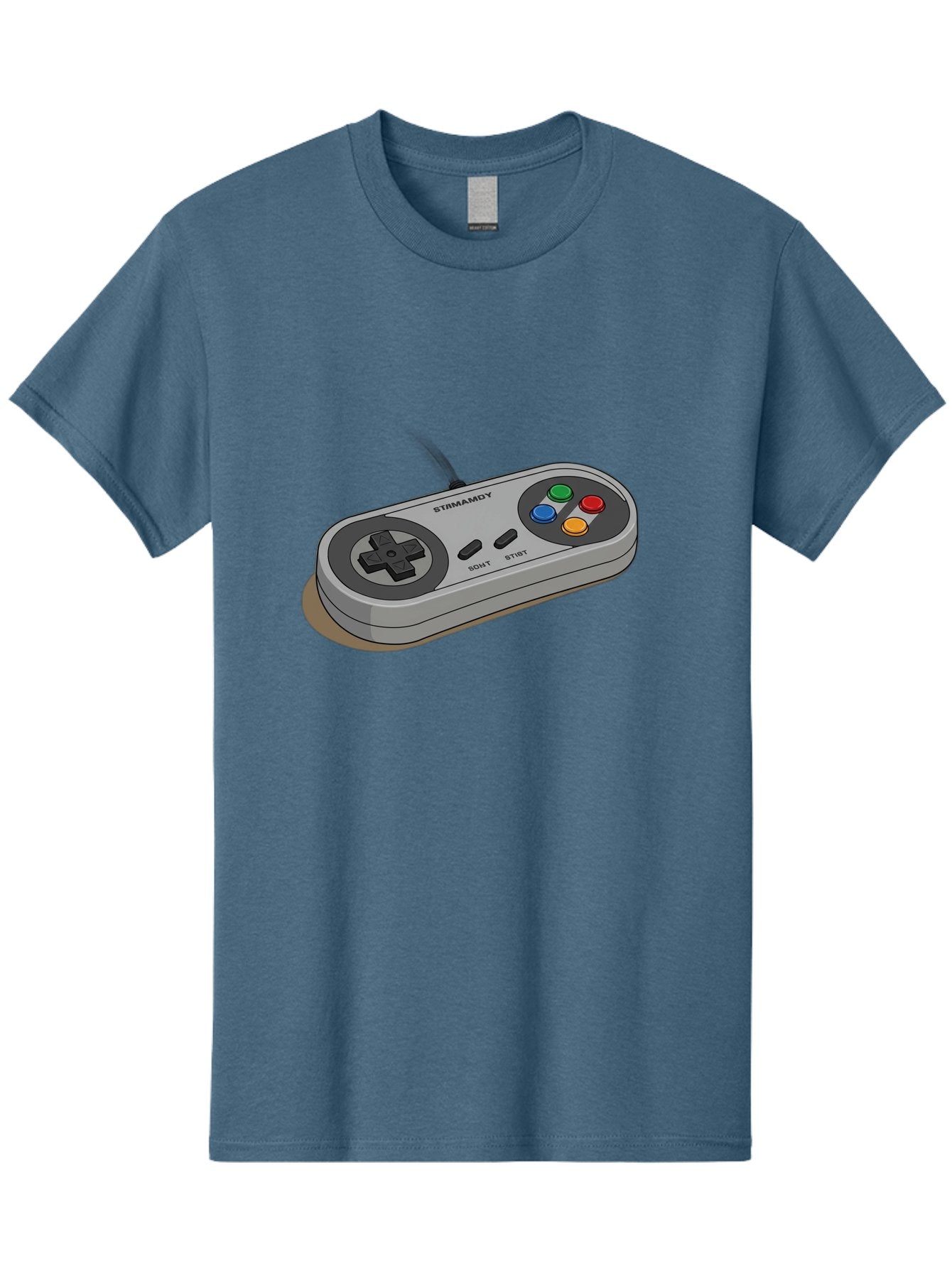 Sega-Stormd6Y-Gamepad Men'S Graphic Tee, 100% Cotton, Comfortable Casual Summer Wear, Machine Washable, Classic Gamepad, Sega Game Controller, Retro Gaming, Gamepad Design, 90S Gaming Nostalgia, Vintage Gaming, Gaming Peripherals, Bab389 11