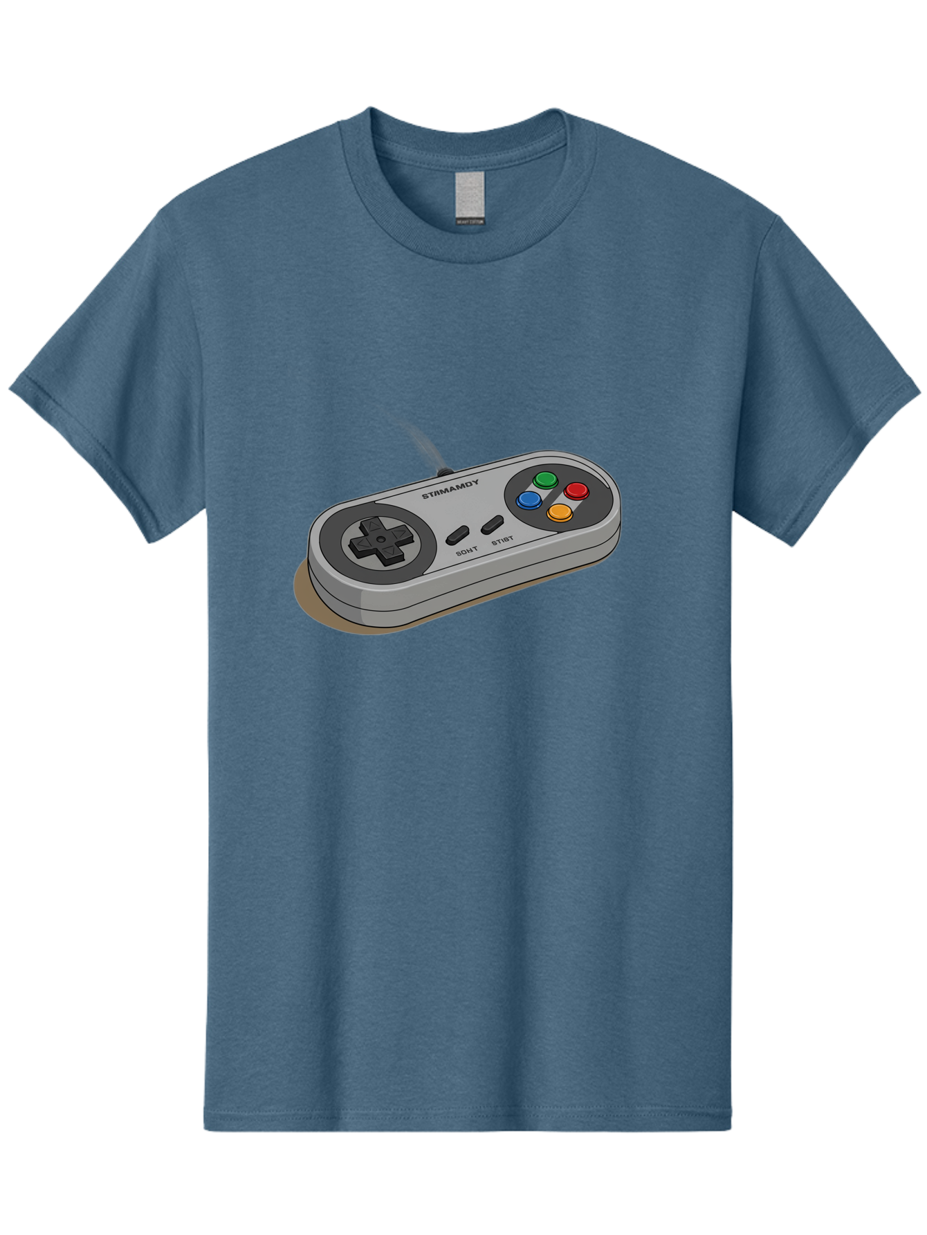Sega-Stormd6Y-Gamepad Men'S Graphic Tee, 100% Cotton, Comfortable Casual Summer Wear, Machine Washable, Classic Gamepad, Sega Game Controller, Retro Gaming, Gamepad Design, 90S Gaming Nostalgia, Vintage Gaming, Gaming Peripherals, Bab389 7