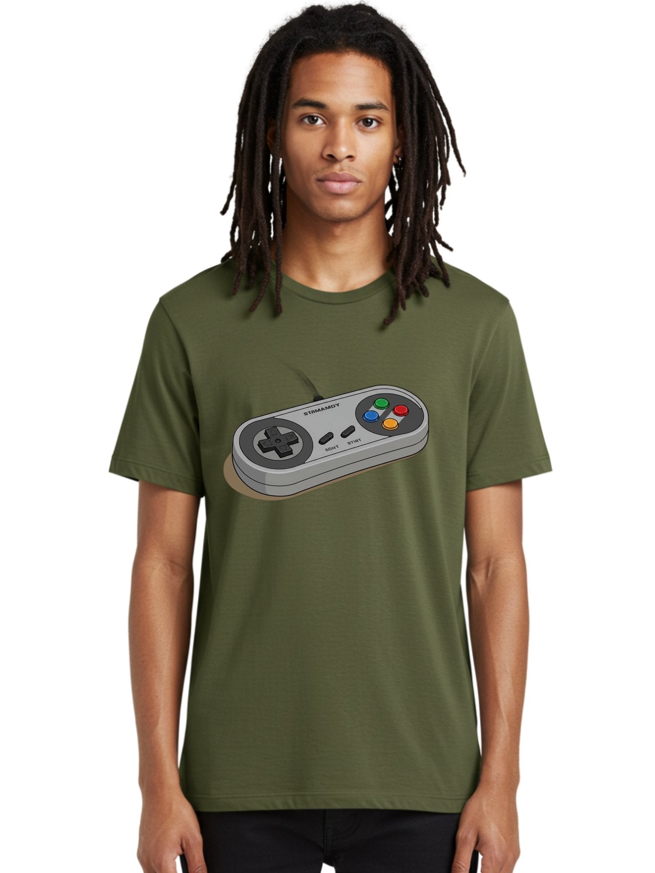 Sega-Stormd6Y-Gamepad Men'S Graphic Tee, 100% Cotton, Comfortable Casual Summer Wear, Machine Washable, Classic Gamepad, Sega Game Controller, Retro Gaming, Gamepad Design, 90S Gaming Nostalgia, Vintage Gaming, Gaming Peripherals, Bab389 28