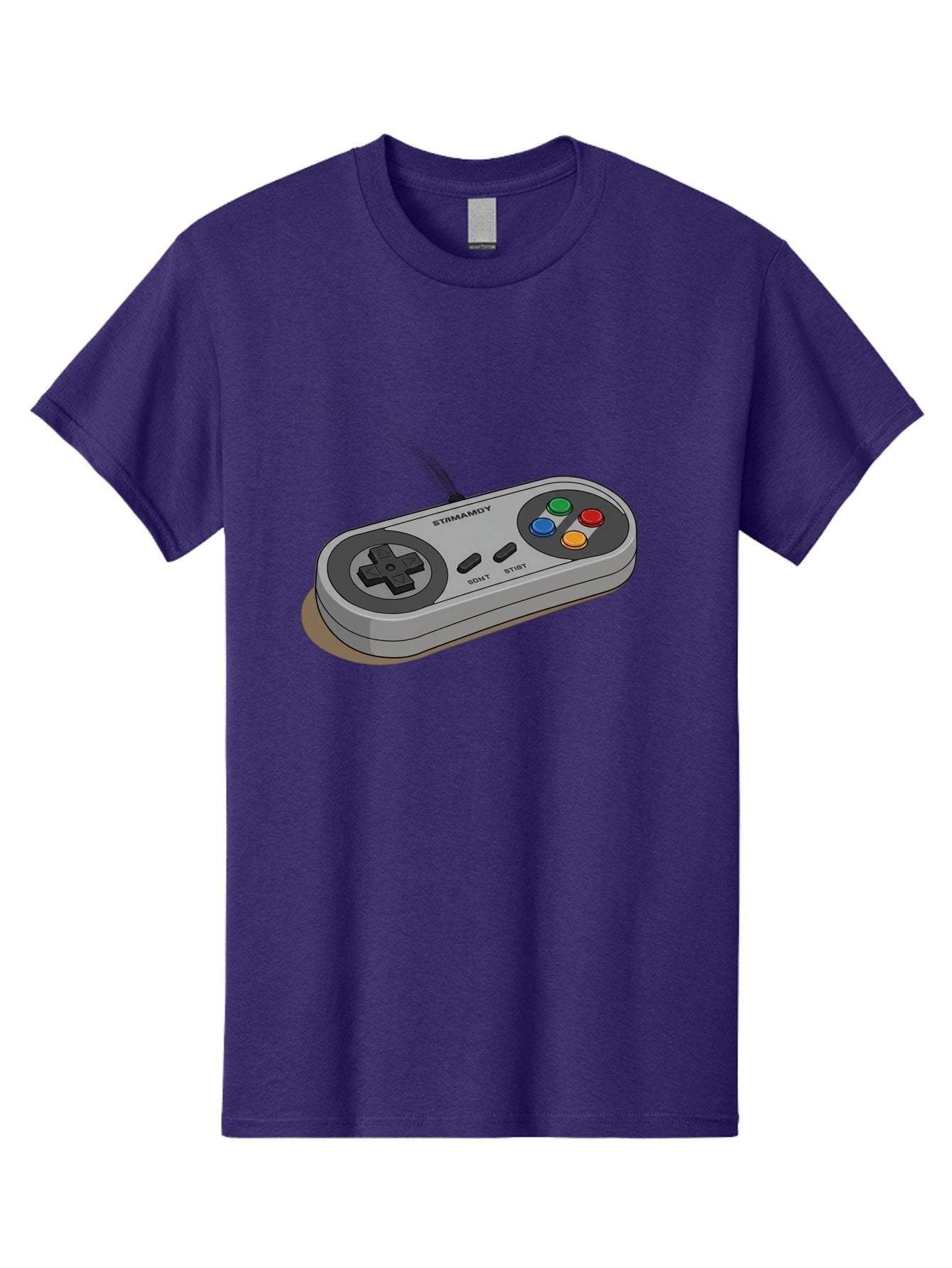 Sega-Stormd6Y-Gamepad Men'S Graphic Tee, 100% Cotton, Comfortable Casual Summer Wear, Machine Washable, Classic Gamepad, Sega Game Controller, Retro Gaming, Gamepad Design, 90S Gaming Nostalgia, Vintage Gaming, Gaming Peripherals, Bab389 5