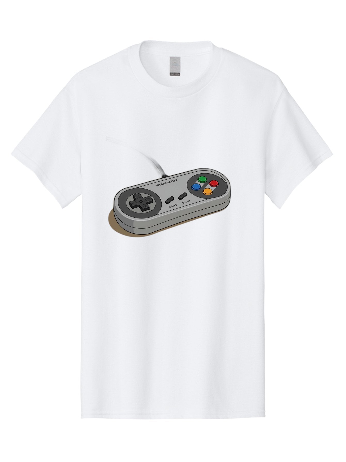 Sega-Stormd6Y-Gamepad Men'S Graphic Tee, 100% Cotton, Comfortable Casual Summer Wear, Machine Washable, Classic Gamepad, Sega Game Controller, Retro Gaming, Gamepad Design, 90S Gaming Nostalgia, Vintage Gaming, Gaming Peripherals, Bab389 8