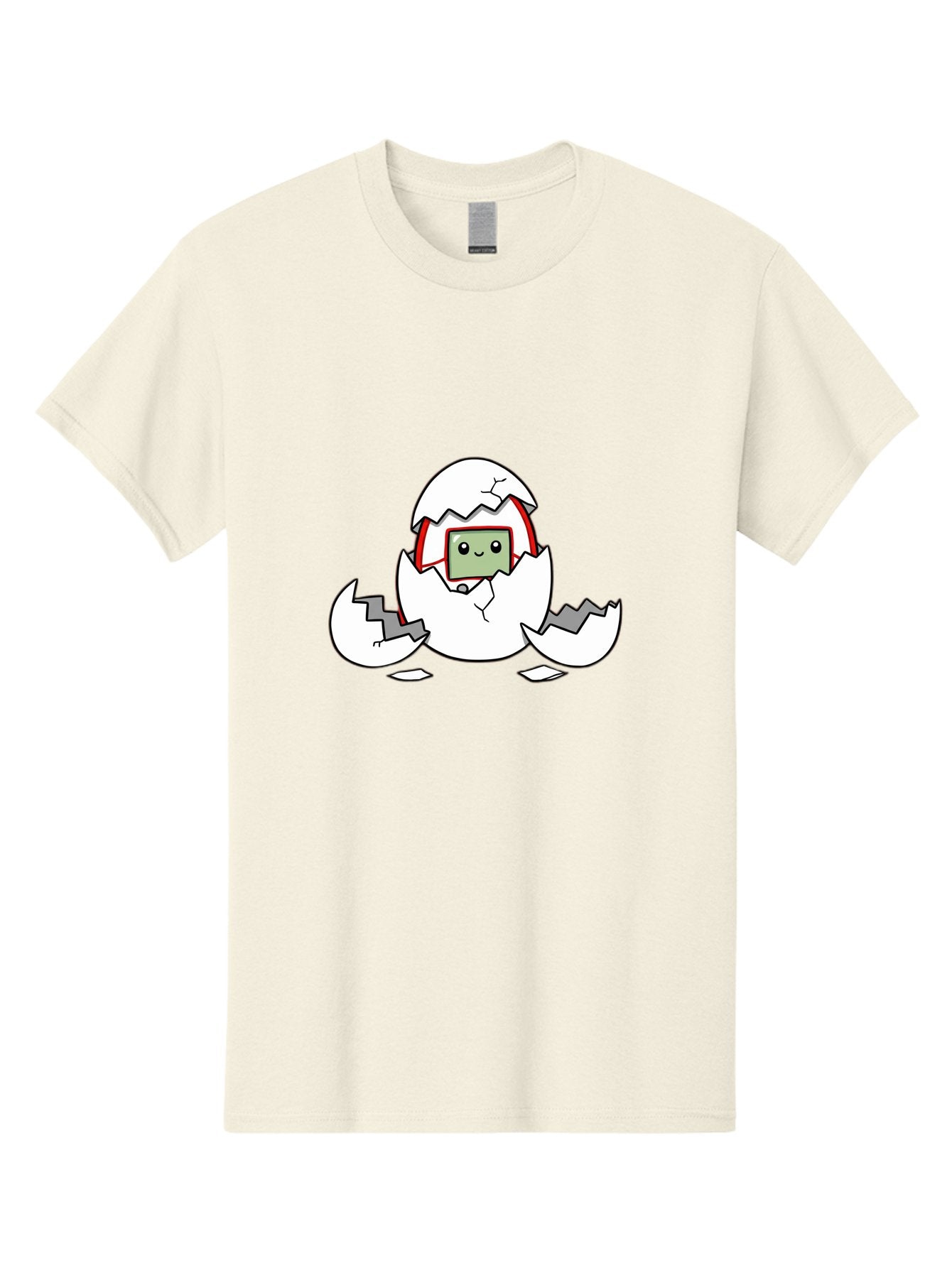 Sim-Card-Hatching Men'S Graphic Tee, 100% Cotton, Comfortable Casual Summer Wear, Machine Washable, Sim Card Hatching From Egg, Cartoon Character, Digital Technology, Telecommunications, Cute Illustration, Broken Eggshell, New Beginnings Bab396 11