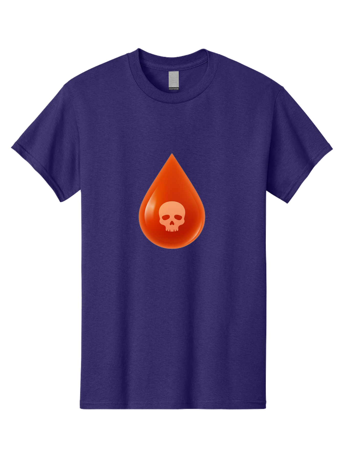 Skull-Drop Men'S Graphic Tee, 100% Cotton, Comfortable Casual Summer Wear, Machine Washable, Skull Symbol, Poison Warning, Danger Sign, Toxic Liquid, Hazardous Substance, Danger Alert, Warning Sign Bab398 13