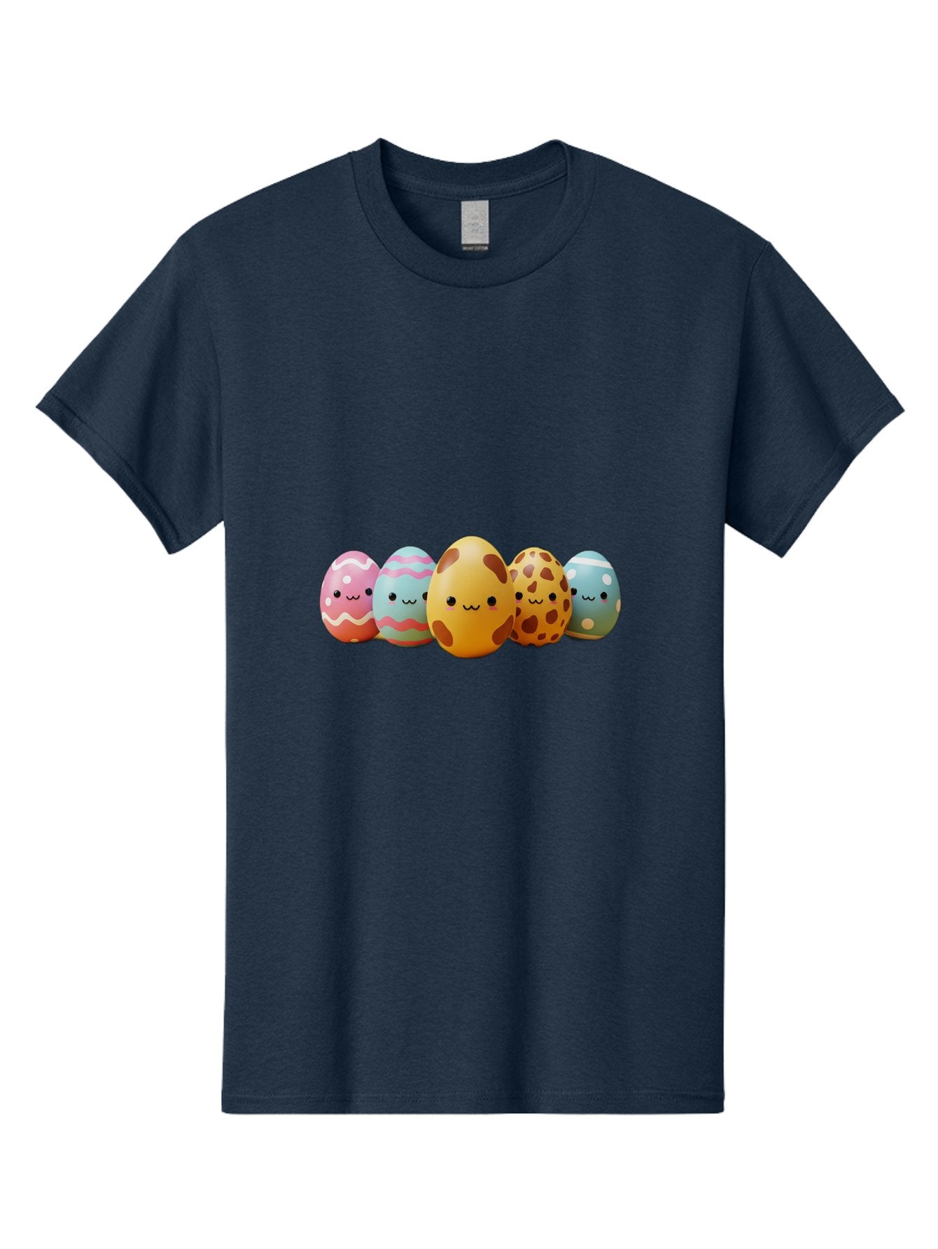 Smiling-Easter-Eggs Men'S Graphic Tee, 100% Cotton, Comfortable Casual Summer Wear, Machine Washable, Easter Eggs, Decorated Eggs, Colorful Eggs, Egg Designs, Spring Decoration, Easter Theme, Cartoon Eggs, Festive Eggs, Pastel Colors, Bab414 13