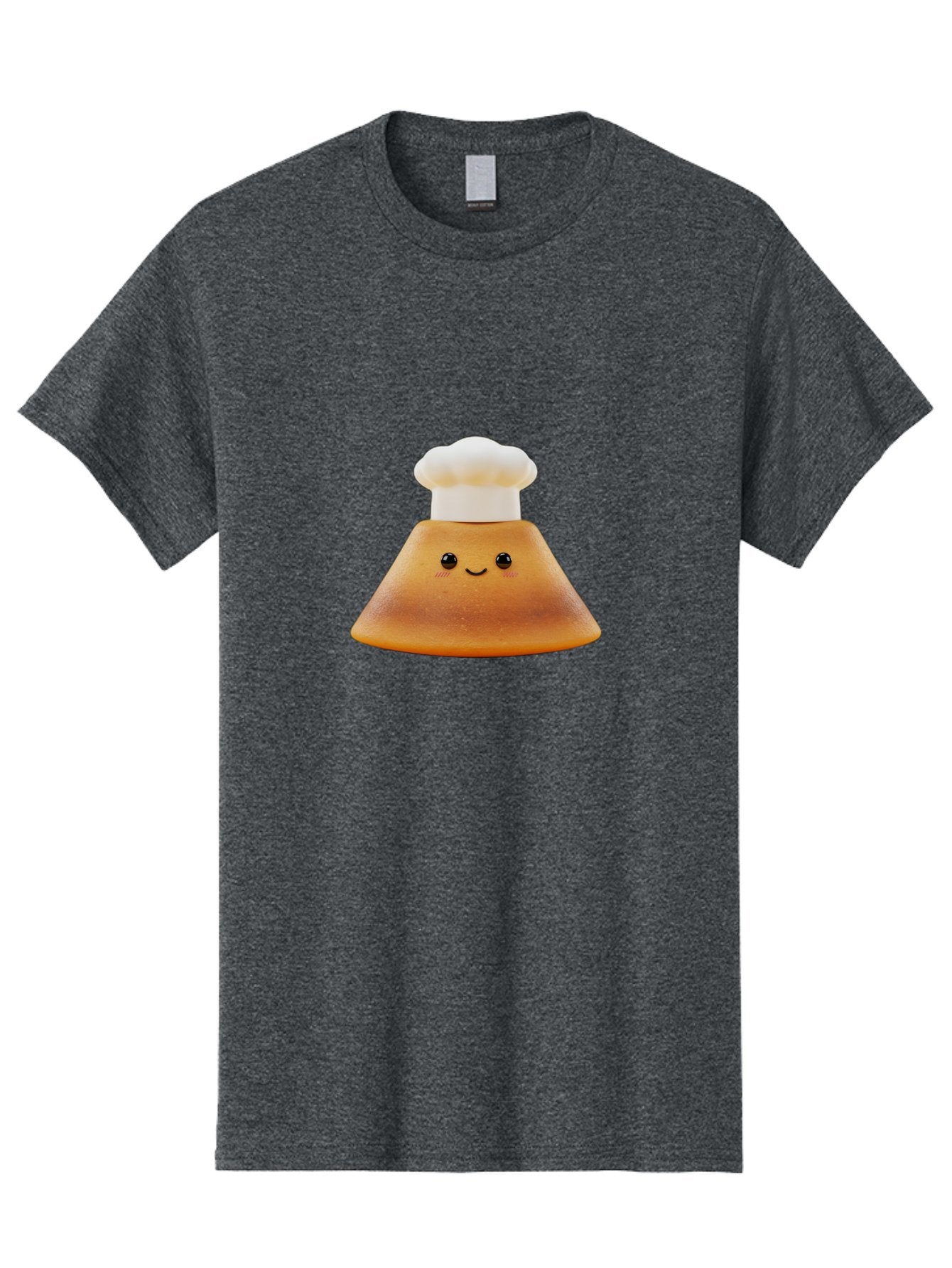 Smiling-Pancake Men'S Graphic Tee, 100% Cotton, Comfortable Casual Summer Wear, Machine Washable, Smiling Pancake, Chef Hat, Cartoon Style, Cute Breakfast Food, Fluffy Pancake, Adorable Character, Funny Face, Kawaii Culture, Breakfast Theme, Bab425 14