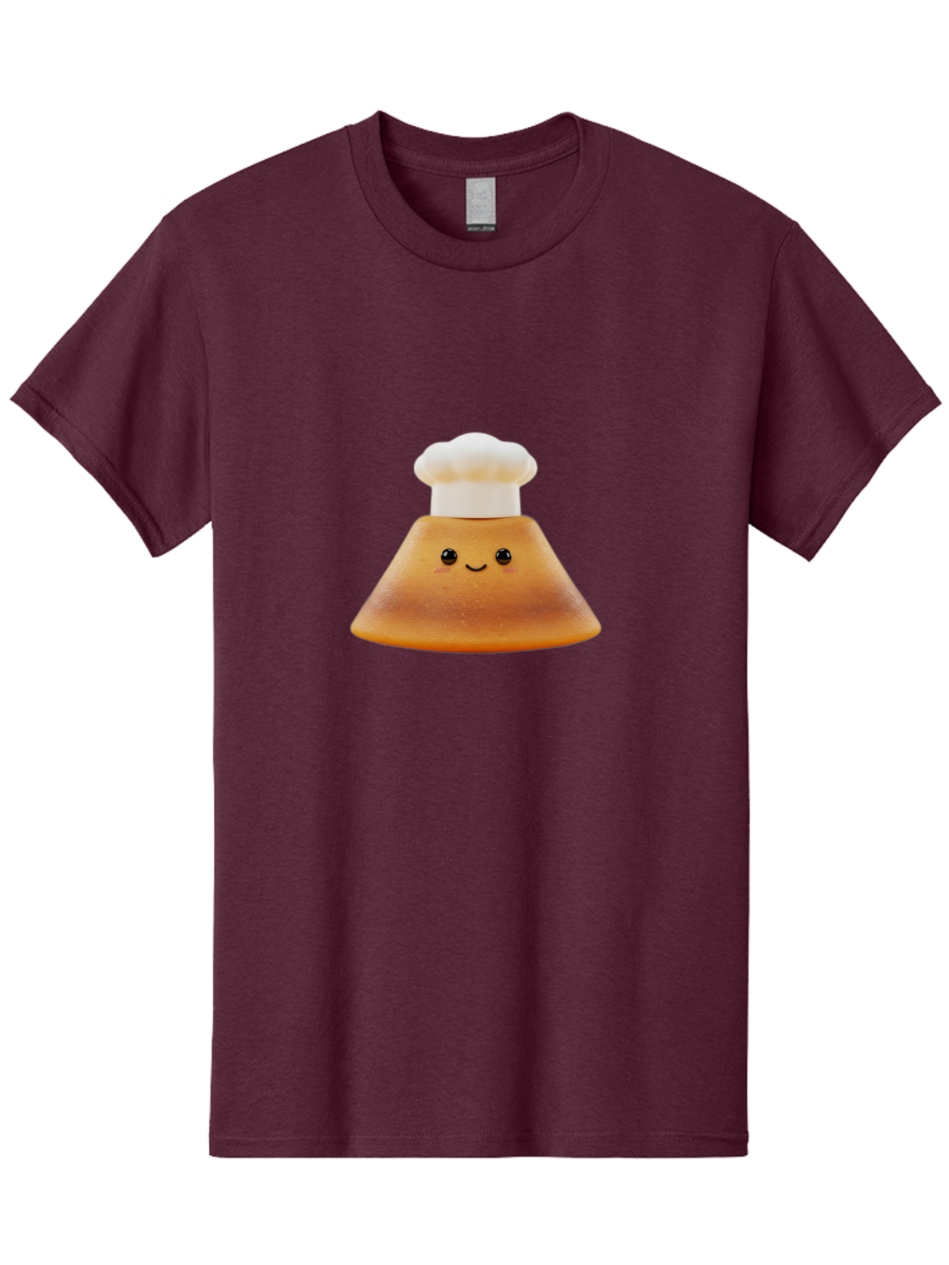 Smiling-Pancake Men'S Graphic Tee, 100% Cotton, Comfortable Casual Summer Wear, Machine Washable, Smiling Pancake, Chef Hat, Cartoon Style, Cute Breakfast Food, Fluffy Pancake, Adorable Character, Funny Face, Kawaii Culture, Breakfast Theme, Bab425 11