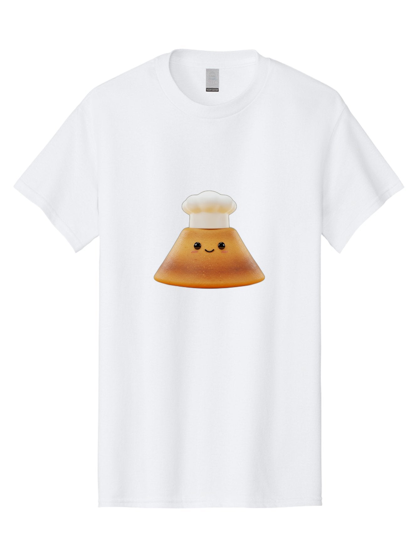 Smiling-Pancake Men'S Graphic Tee, 100% Cotton, Comfortable Casual Summer Wear, Machine Washable, Smiling Pancake, Chef Hat, Cartoon Style, Cute Breakfast Food, Fluffy Pancake, Adorable Character, Funny Face, Kawaii Culture, Breakfast Theme, Bab425 10