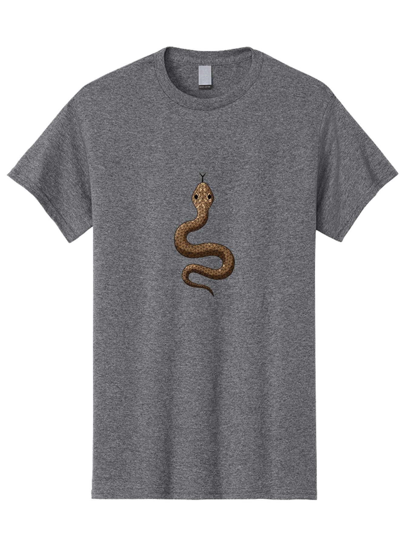 Snake Men'S Graphic Tee, 100% Cotton, Comfortable Casual Summer Wear, Machine Washable, Snake Illustration, Reptile Art, Snake Design, Geometric Patterns, Wildlife Graphics, Symbolic Imagery, Snake Motif, Tribal Art Bab428 3