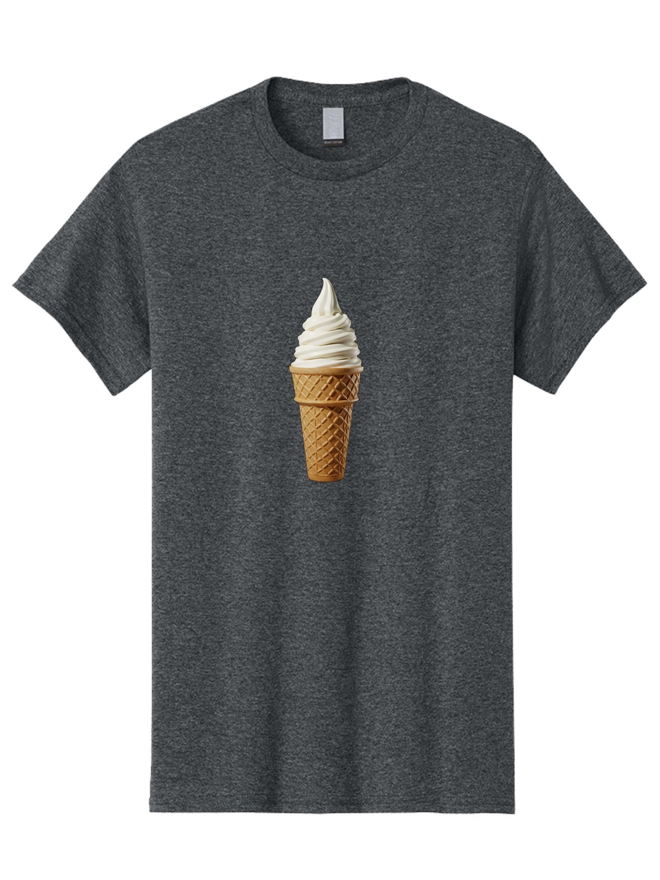 Soft-Serve-Ice-Cream Men'S Graphic Tee, 100% Cotton, Comfortable Casual Summer Wear, Machine Washable, Soft Serve Ice Cream, Waffle Cone, Vanilla Ice Cream, Frozen Treat, Sweet Indulgence, Creamy Texture, Ice Cream Cone, Summer Dessert Bab436 11