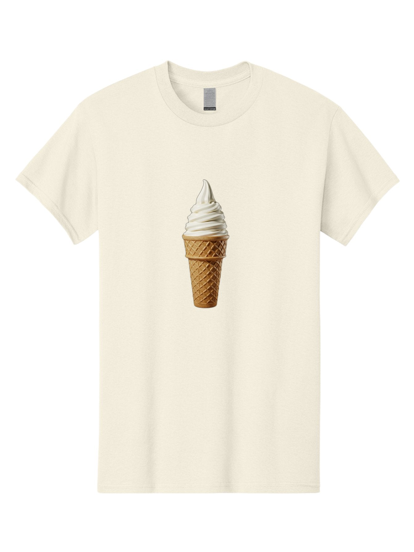 Soft-Serve-Ice-Cream Men'S Graphic Tee, 100% Cotton, Comfortable Casual Summer Wear, Machine Washable, Soft Serve Ice Cream, Waffle Cone, Vanilla Ice Cream, Frozen Treat, Sweet Indulgence, Creamy Texture, Ice Cream Cone, Summer Dessert Bab436 13