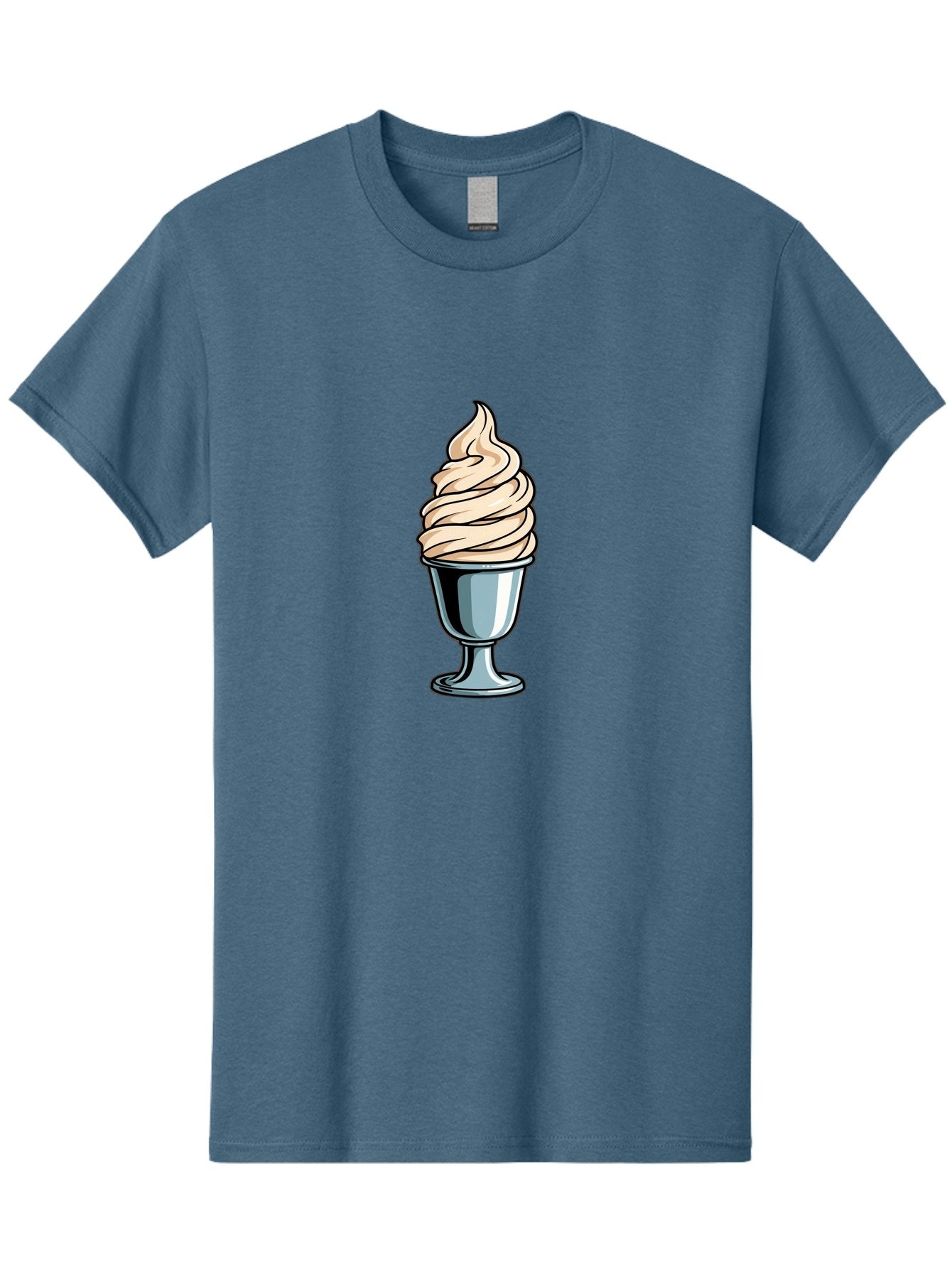 Soft-Serve Men'S Graphic Tee, 100% Cotton, Comfortable Casual Summer Wear, Machine Washable, Soft Serve Ice Cream, Frozen Dessert, Creamy Texture, Ice Cream Treat, Sweet Indulgence, Cold Comfort, Summer Delight, Dessert Lover, Tasty Pleasure Bab437 8