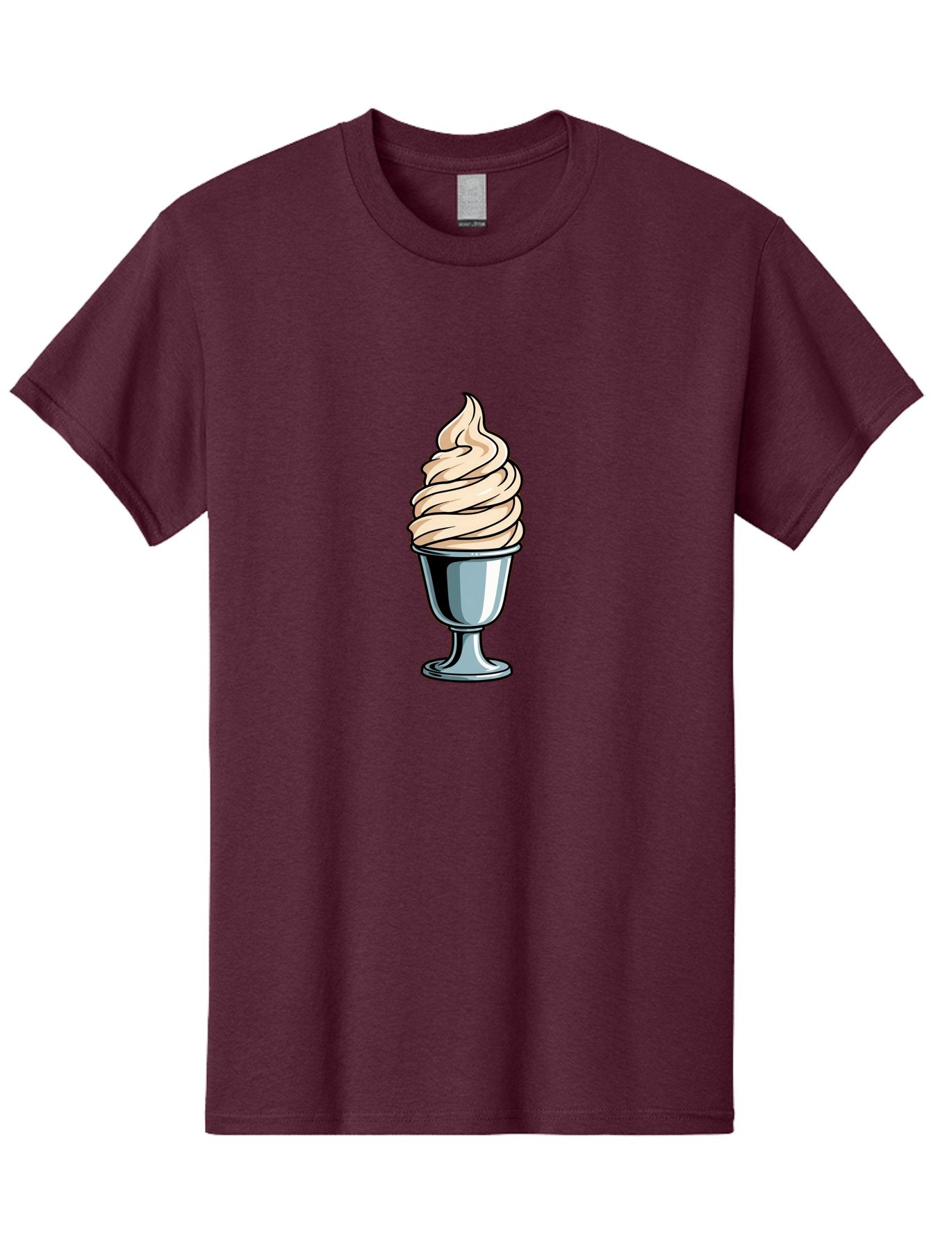 Soft-Serve Men'S Graphic Tee, 100% Cotton, Comfortable Casual Summer Wear, Machine Washable, Soft Serve Ice Cream, Frozen Dessert, Creamy Texture, Ice Cream Treat, Sweet Indulgence, Cold Comfort, Summer Delight, Dessert Lover, Tasty Pleasure Bab437 11