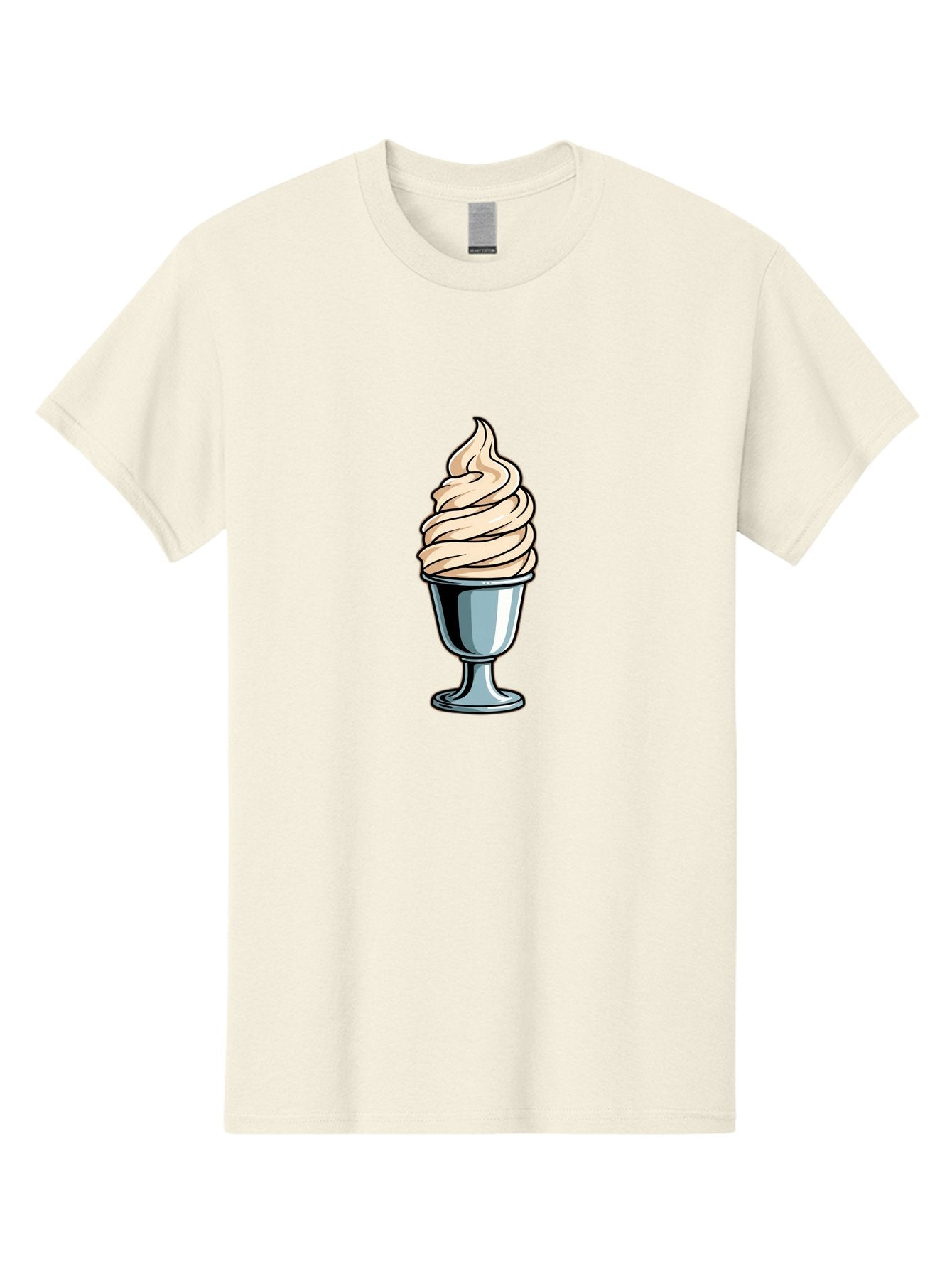 Soft-Serve Men'S Graphic Tee, 100% Cotton, Comfortable Casual Summer Wear, Machine Washable, Soft Serve Ice Cream, Frozen Dessert, Creamy Texture, Ice Cream Treat, Sweet Indulgence, Cold Comfort, Summer Delight, Dessert Lover, Tasty Pleasure Bab437 9