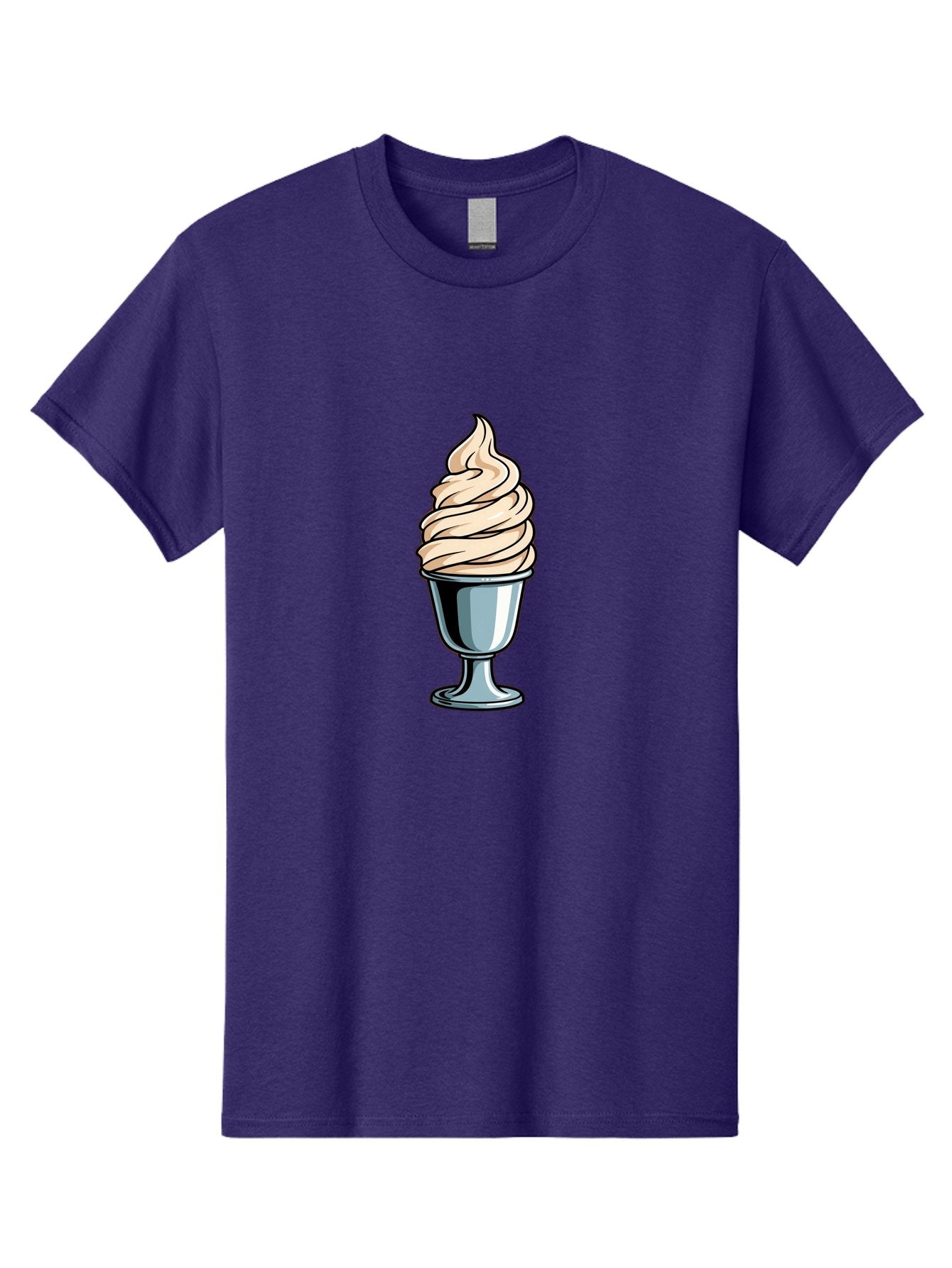 Soft-Serve Men'S Graphic Tee, 100% Cotton, Comfortable Casual Summer Wear, Machine Washable, Soft Serve Ice Cream, Frozen Dessert, Creamy Texture, Ice Cream Treat, Sweet Indulgence, Cold Comfort, Summer Delight, Dessert Lover, Tasty Pleasure Bab437 6
