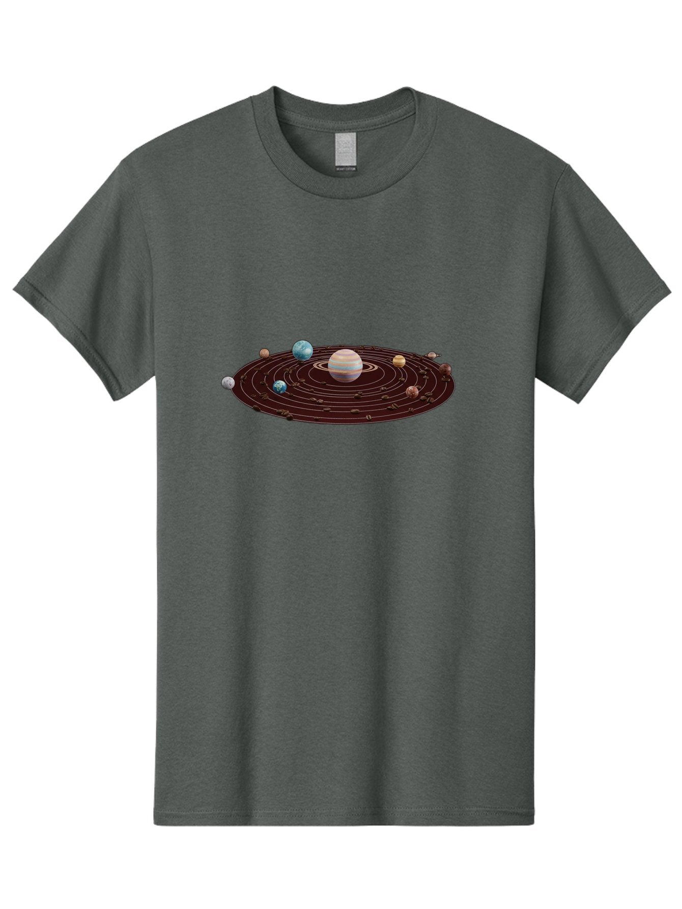 Solar-System Men'S Graphic Tee, 100% Cotton, Comfortable Casual Summer Wear, Machine Washable, Planets In Orbit, Solar System Illustration, Celestial Bodies, Jupiter With Stripes, Planetary Alignment, Astronomy Graphic, Space Exploration Bab438 9