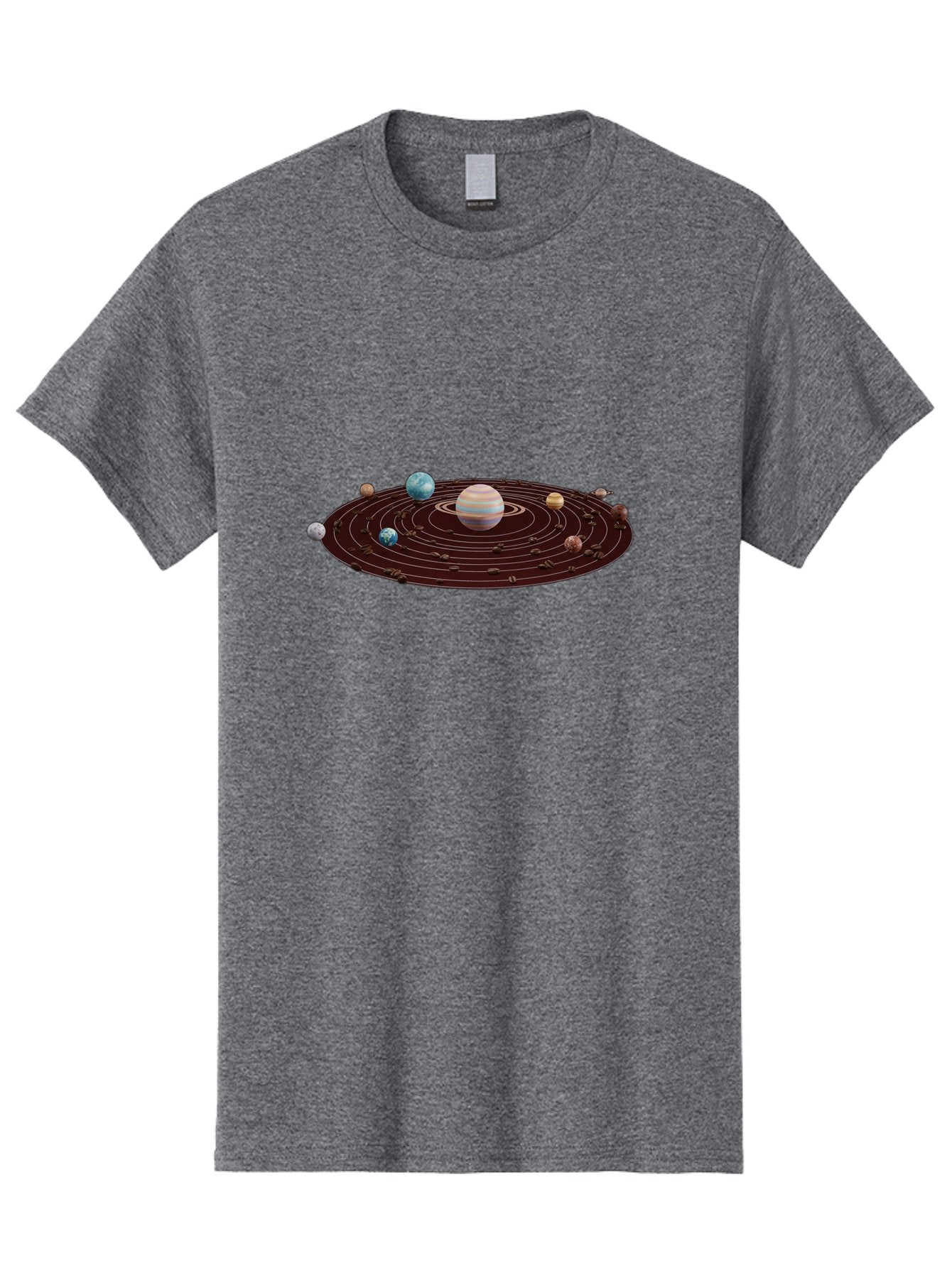 Solar-System Men'S Graphic Tee, 100% Cotton, Comfortable Casual Summer Wear, Machine Washable, Planets In Orbit, Solar System Illustration, Celestial Bodies, Jupiter With Stripes, Planetary Alignment, Astronomy Graphic, Space Exploration Bab438 14