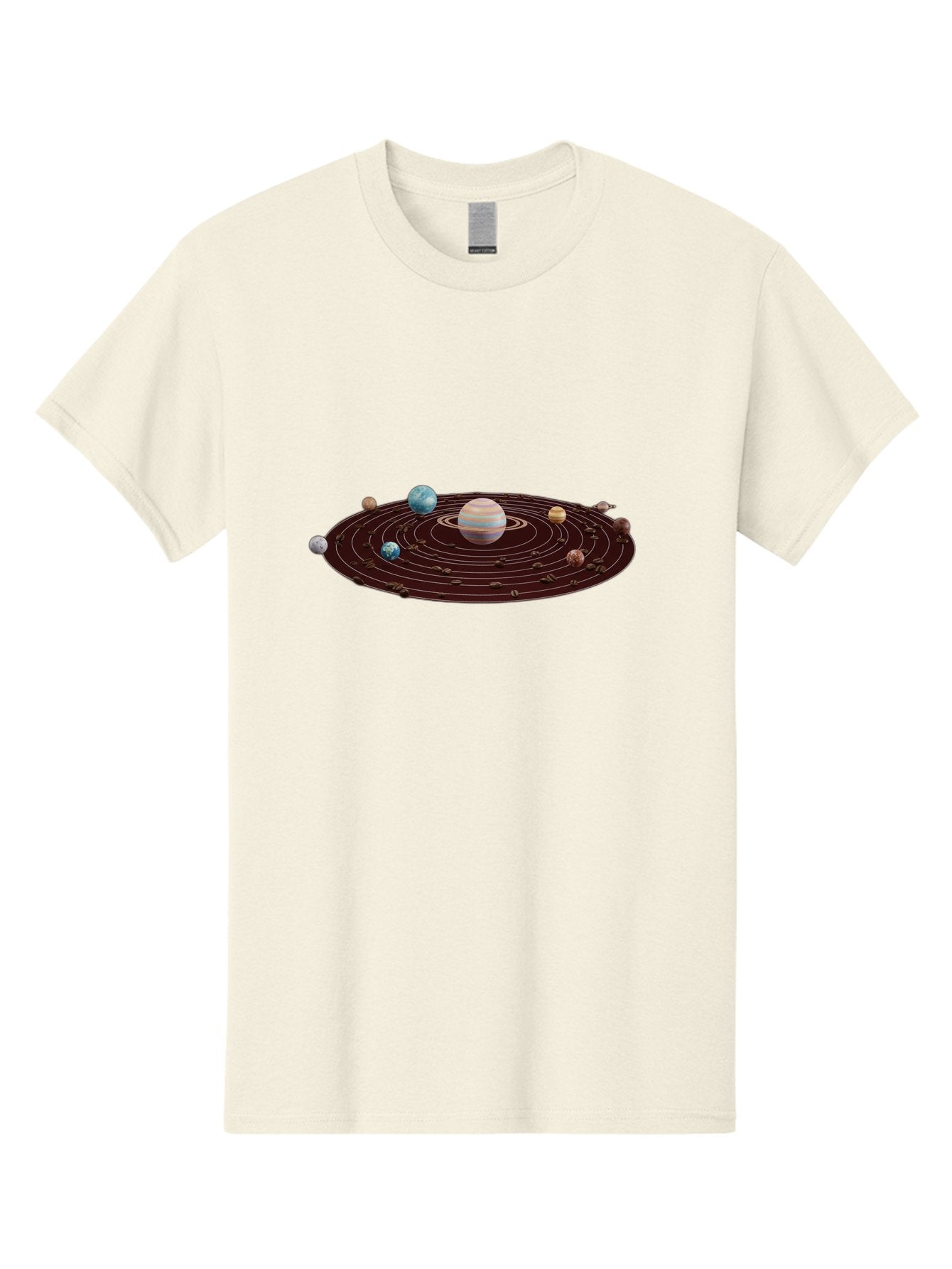 Solar-System Men'S Graphic Tee, 100% Cotton, Comfortable Casual Summer Wear, Machine Washable, Planets In Orbit, Solar System Illustration, Celestial Bodies, Jupiter With Stripes, Planetary Alignment, Astronomy Graphic, Space Exploration Bab438 6