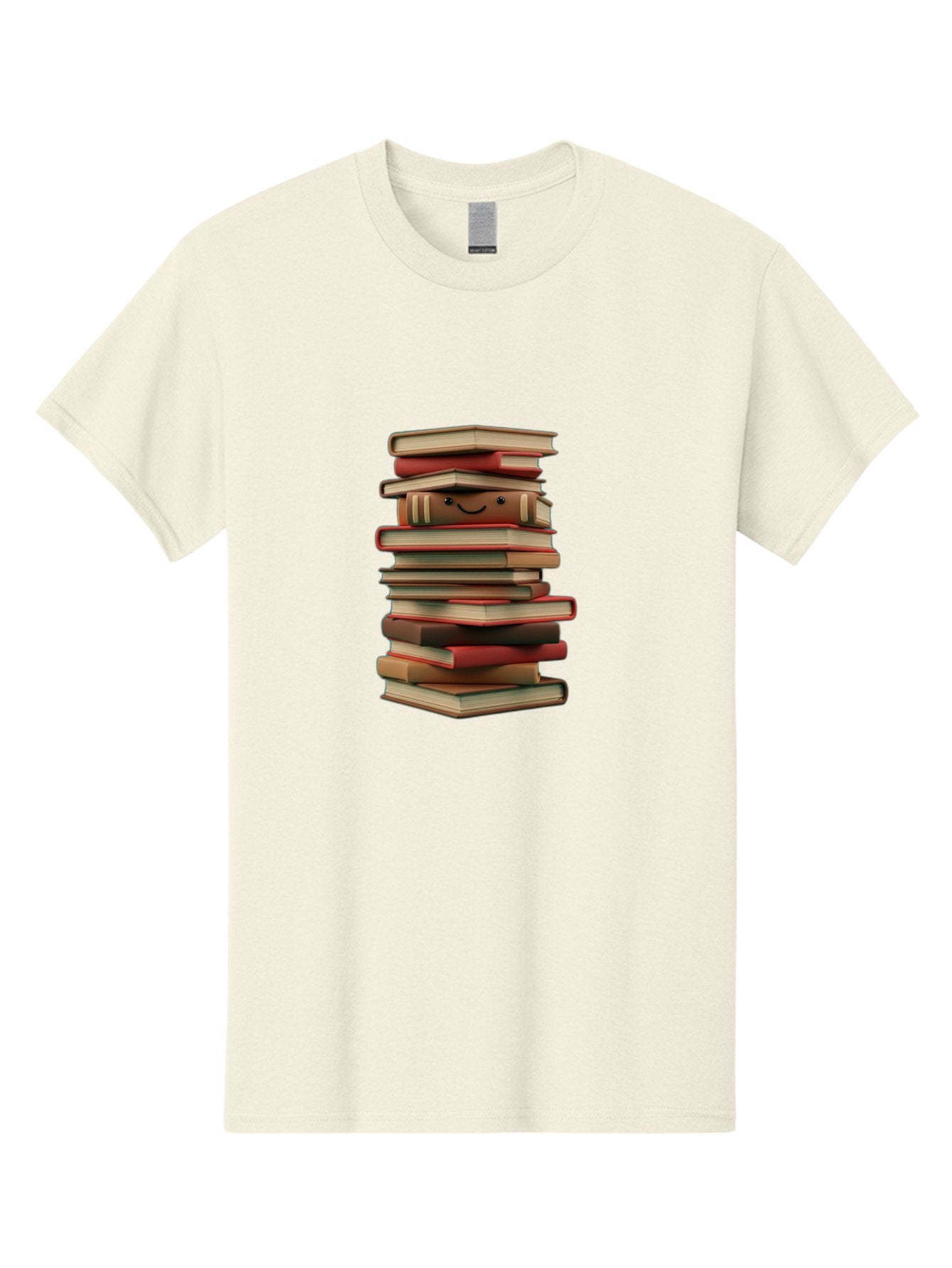 Stack-Of-Books Men'S Graphic Tee, 100% Cotton, Comfortable Casual Summer Wear, Machine Washable, Pile Of Books, Book Stack, Reading Material, Learning Resources, Education, Knowledge, Literature, Novel, Textbook, Happy Book Bab446 14