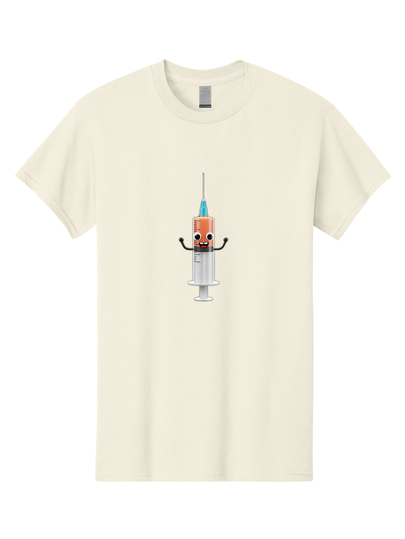 Syringe-Cartoon-Character Men'S Graphic Tee, 100% Cotton, Comfortable Casual Summer Wear, Machine Washable, Syringe Character, Vaccination, Medical Symbol, Cartoon Character, Funny Syringe, Immunization, Vaccine Representation, Health Care Bab484 21