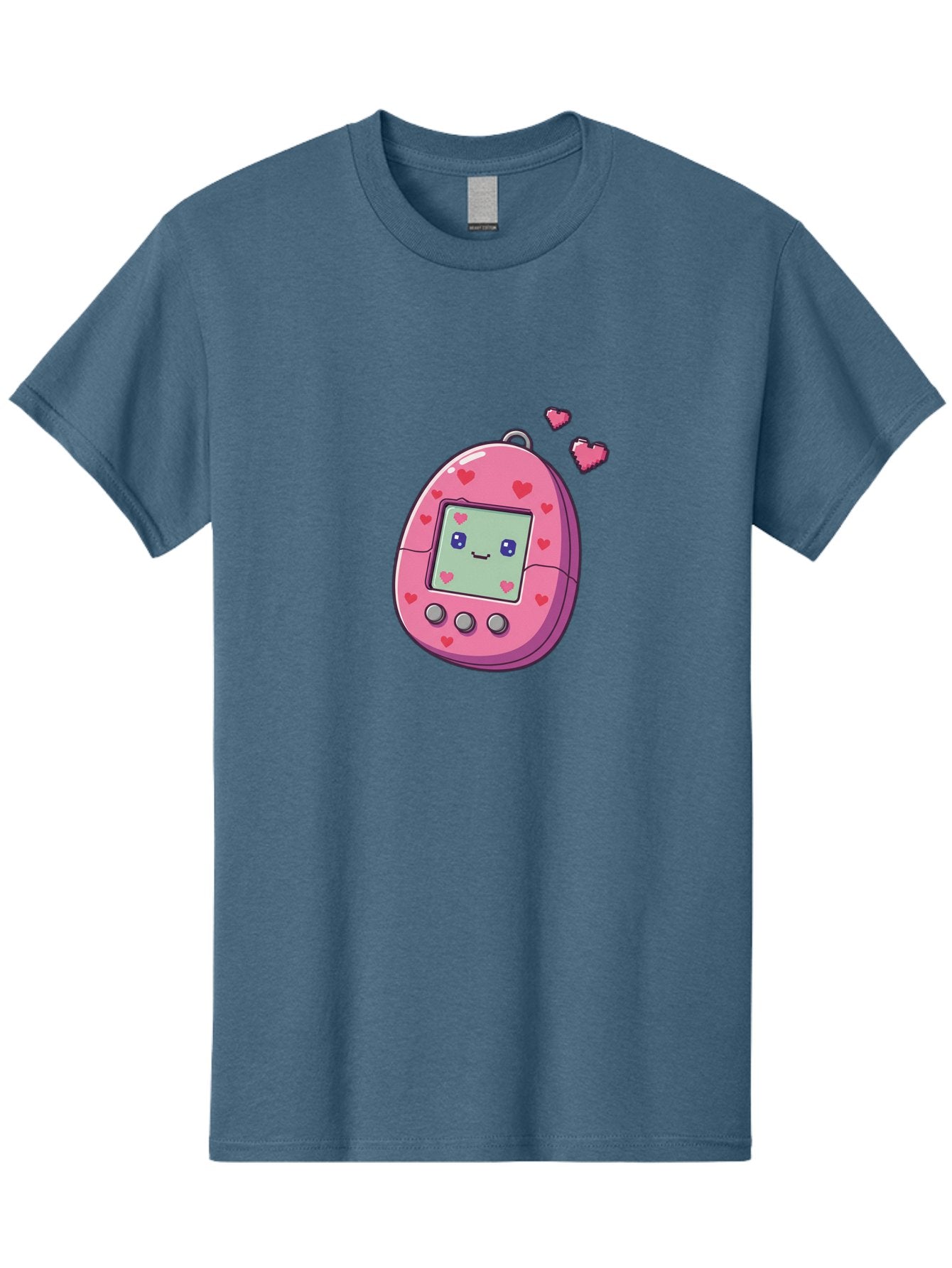 Tamagotchi-1 Men'S Graphic Tee, 100% Cotton, Comfortable Casual Summer Wear, Machine Washable, Pink Digital Pet, Heart Designs, Cute Character, Cartoon Style, Nostalgic Toy, Retro Gaming, 90S Kids, Digital Creature Bab490 13