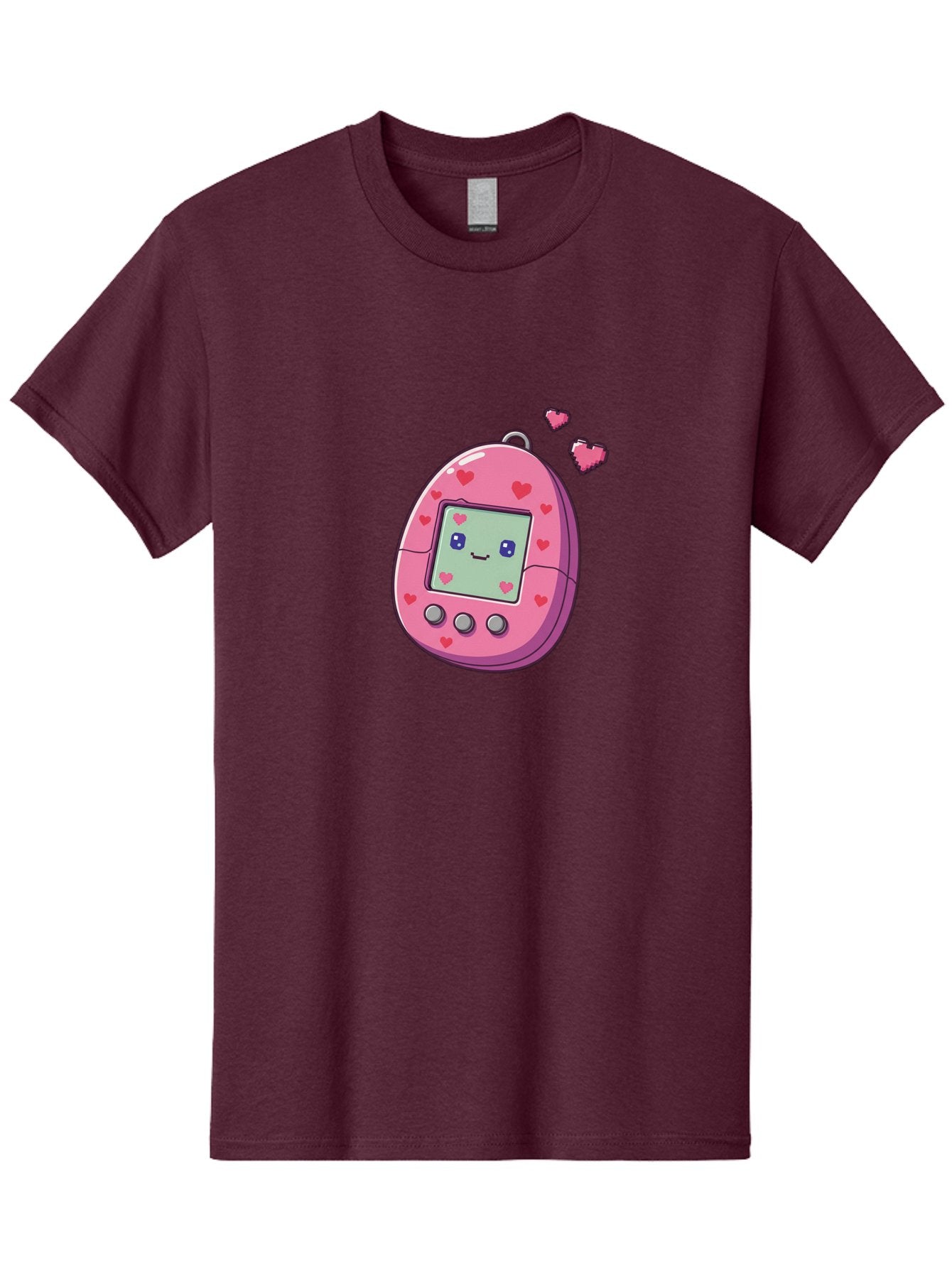 Tamagotchi-1 Men'S Graphic Tee, 100% Cotton, Comfortable Casual Summer Wear, Machine Washable, Pink Digital Pet, Heart Designs, Cute Character, Cartoon Style, Nostalgic Toy, Retro Gaming, 90S Kids, Digital Creature Bab490 14