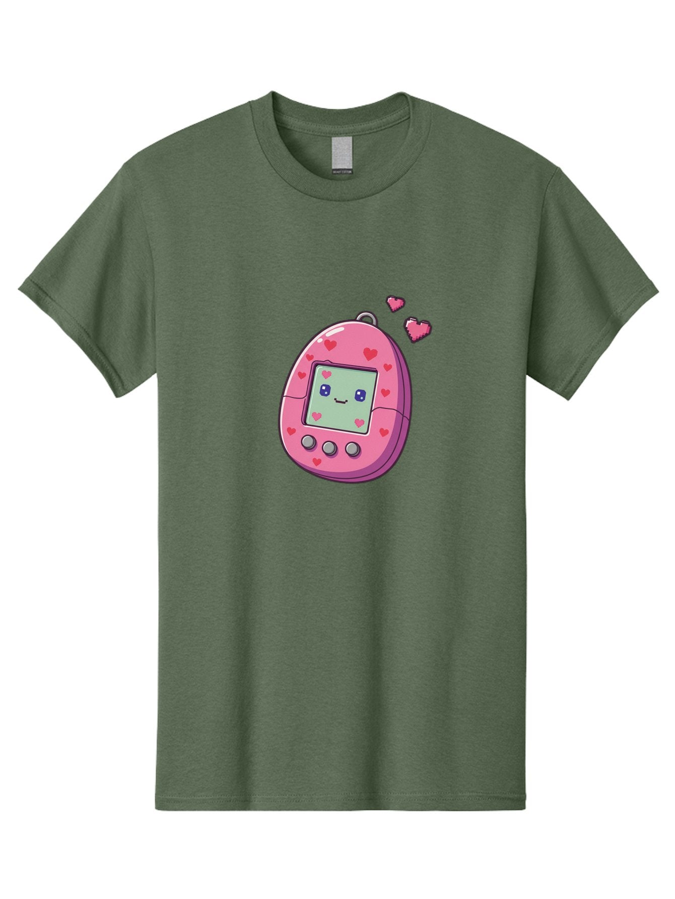 Tamagotchi-1 Men'S Graphic Tee, 100% Cotton, Comfortable Casual Summer Wear, Machine Washable, Pink Digital Pet, Heart Designs, Cute Character, Cartoon Style, Nostalgic Toy, Retro Gaming, 90S Kids, Digital Creature Bab490 11