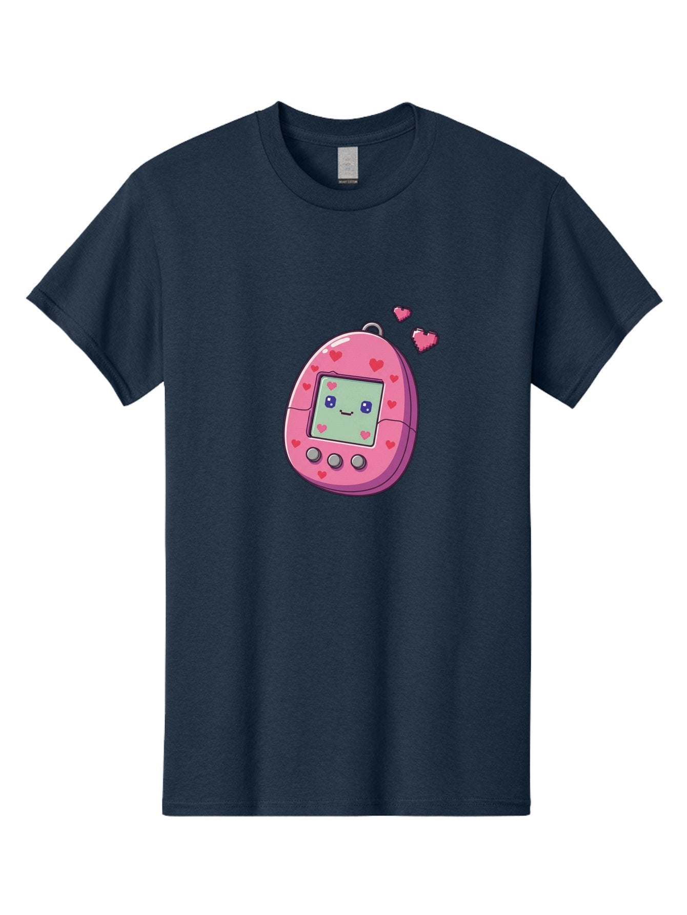 Tamagotchi-1 Men'S Graphic Tee, 100% Cotton, Comfortable Casual Summer Wear, Machine Washable, Pink Digital Pet, Heart Designs, Cute Character, Cartoon Style, Nostalgic Toy, Retro Gaming, 90S Kids, Digital Creature Bab490 7