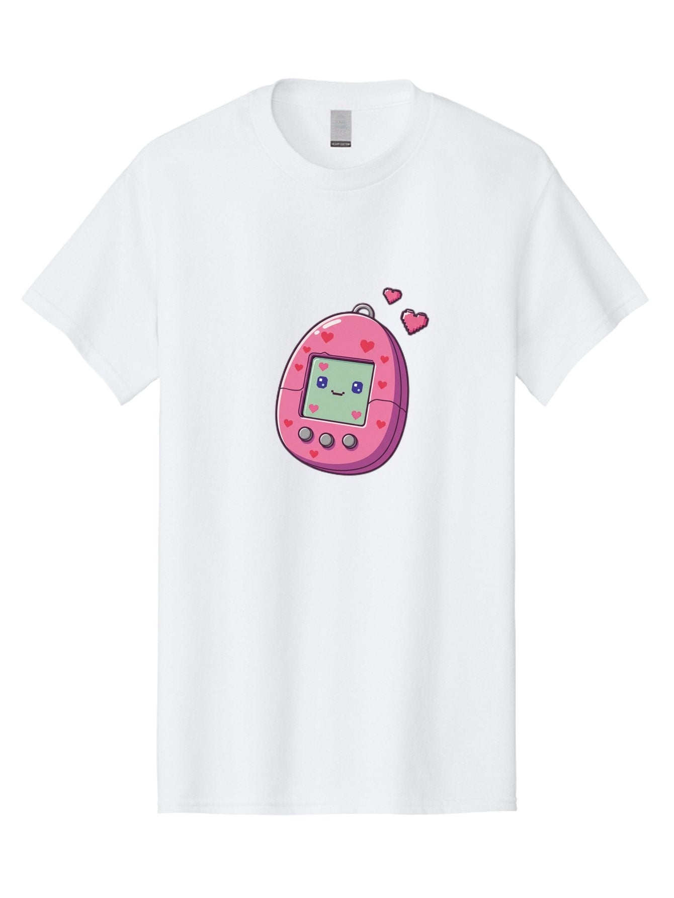 Tamagotchi-1 Men'S Graphic Tee, 100% Cotton, Comfortable Casual Summer Wear, Machine Washable, Pink Digital Pet, Heart Designs, Cute Character, Cartoon Style, Nostalgic Toy, Retro Gaming, 90S Kids, Digital Creature Bab490 9