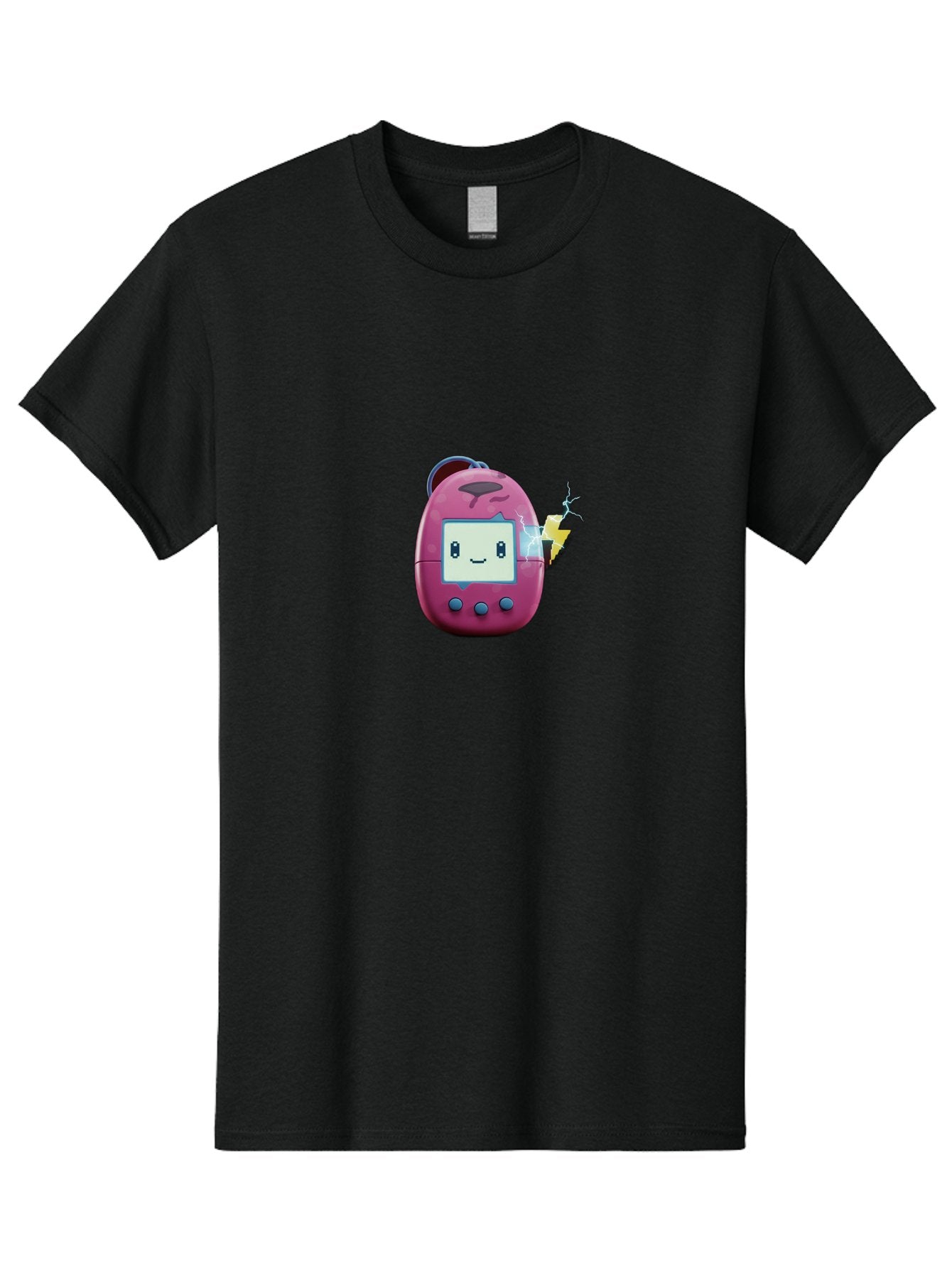 Tamagotchi-13 Men'S Graphic Tee, 100% Cotton, Comfortable Casual Summer Wear, Machine Washable, Retro Toy, Digital Pet, Nostalgic Game, Tamagotchi, Playful Design, Childrens Toy, Cute Character, Handheld Game, Vintage Tech Bab494 13