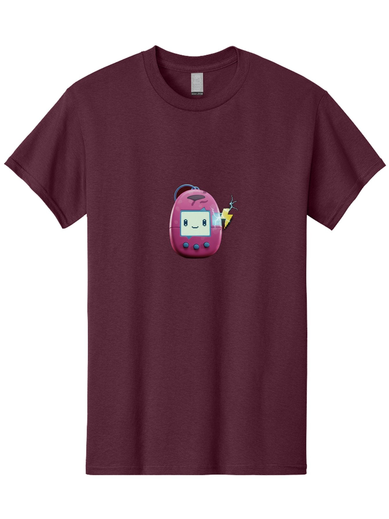 Tamagotchi-13 Men'S Graphic Tee, 100% Cotton, Comfortable Casual Summer Wear, Machine Washable, Retro Toy, Digital Pet, Nostalgic Game, Tamagotchi, Playful Design, Childrens Toy, Cute Character, Handheld Game, Vintage Tech Bab494 4