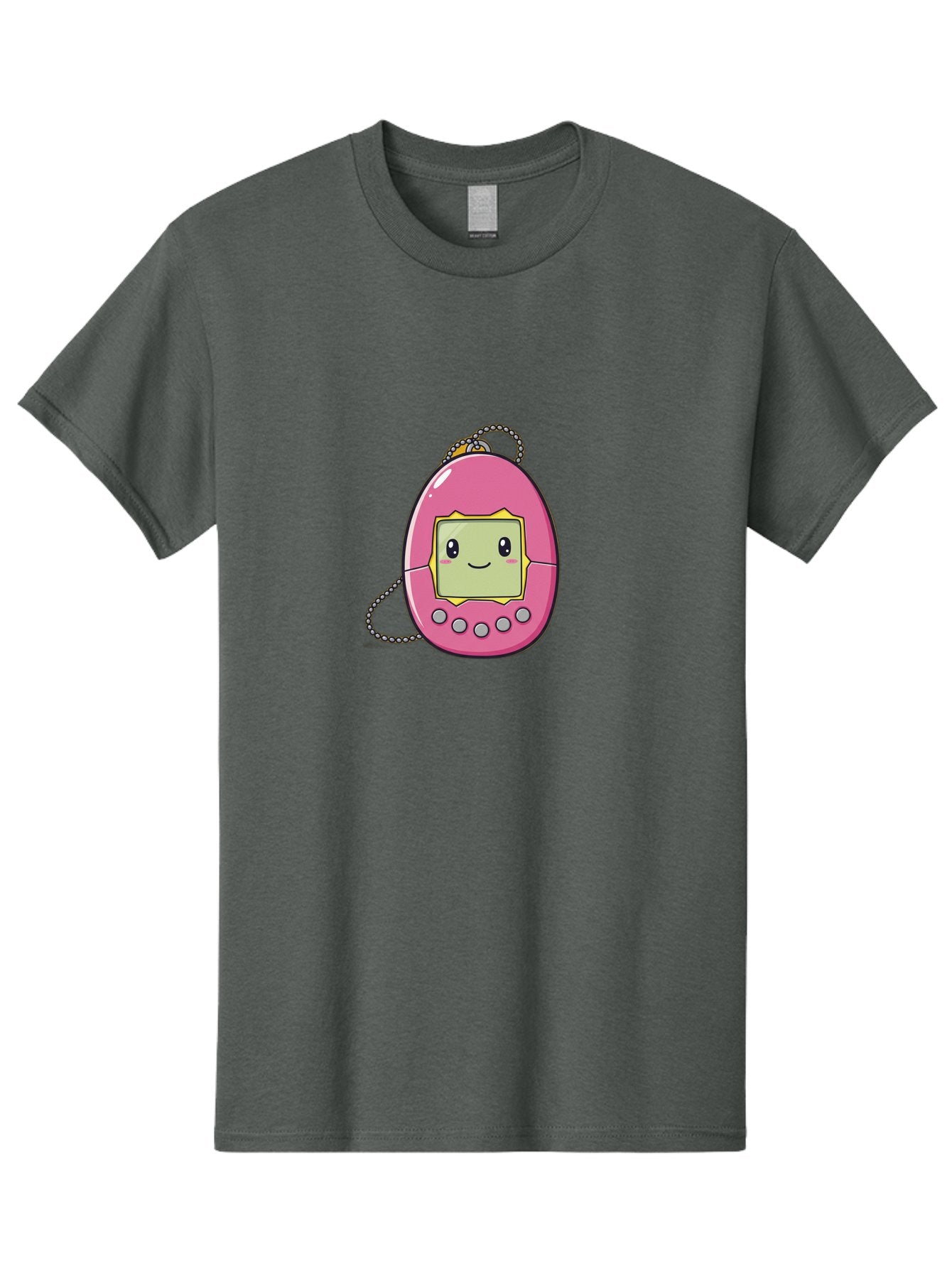 Tamagotchi-14 Men'S Graphic Tee, 100% Cotton, Comfortable Casual Summer Wear, Machine Washable, Digital Pet, Pink Tamagotchi, Cartoon Character, Cute Design, Retro Toy, Nostalgic, Kawaii, Handheld Game, Fun, Entertainment, 90S Kids, Bab495 12