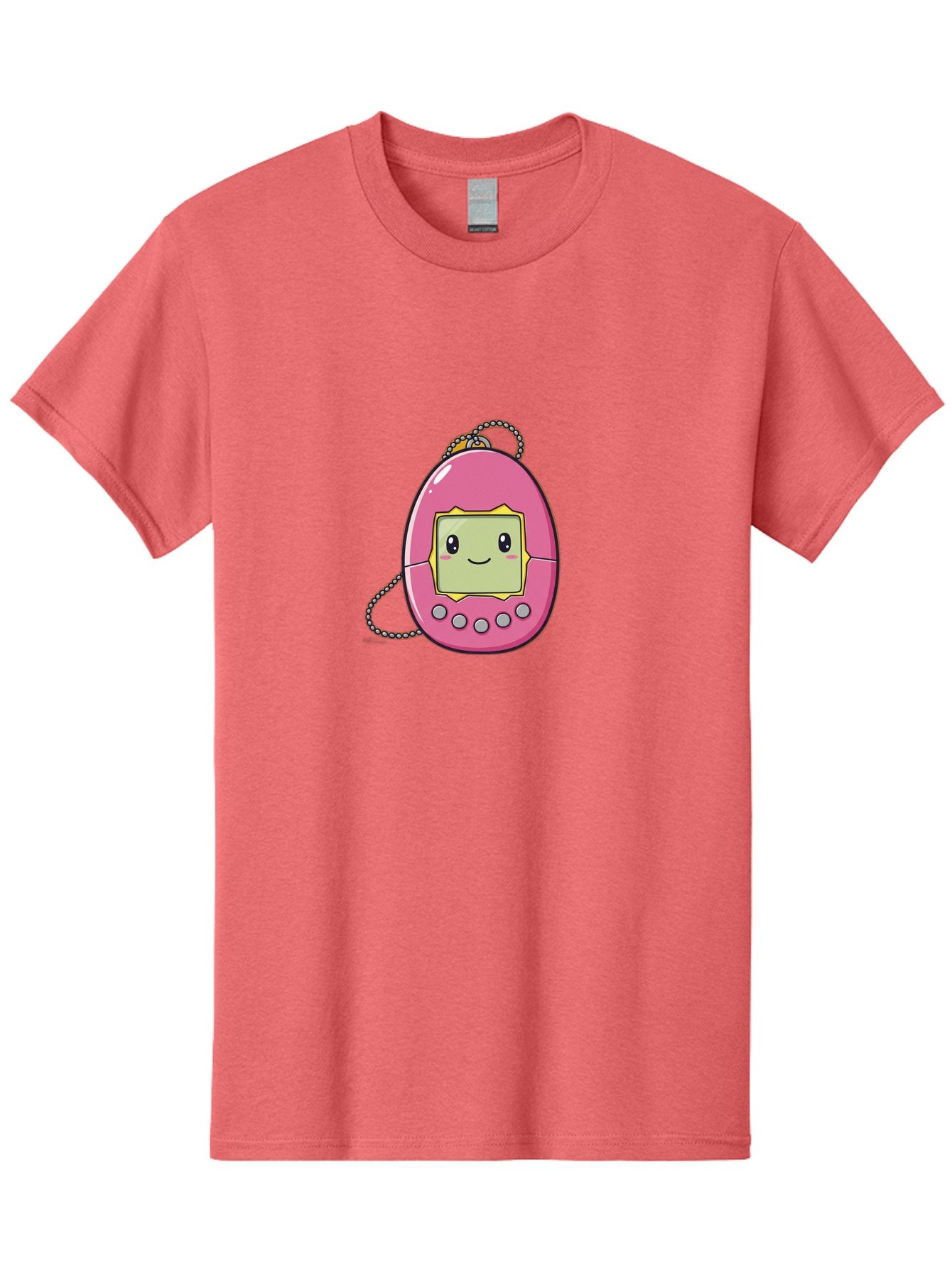 Tamagotchi-14 Men'S Graphic Tee, 100% Cotton, Comfortable Casual Summer Wear, Machine Washable, Digital Pet, Pink Tamagotchi, Cartoon Character, Cute Design, Retro Toy, Nostalgic, Kawaii, Handheld Game, Fun, Entertainment, 90S Kids, Bab495 6