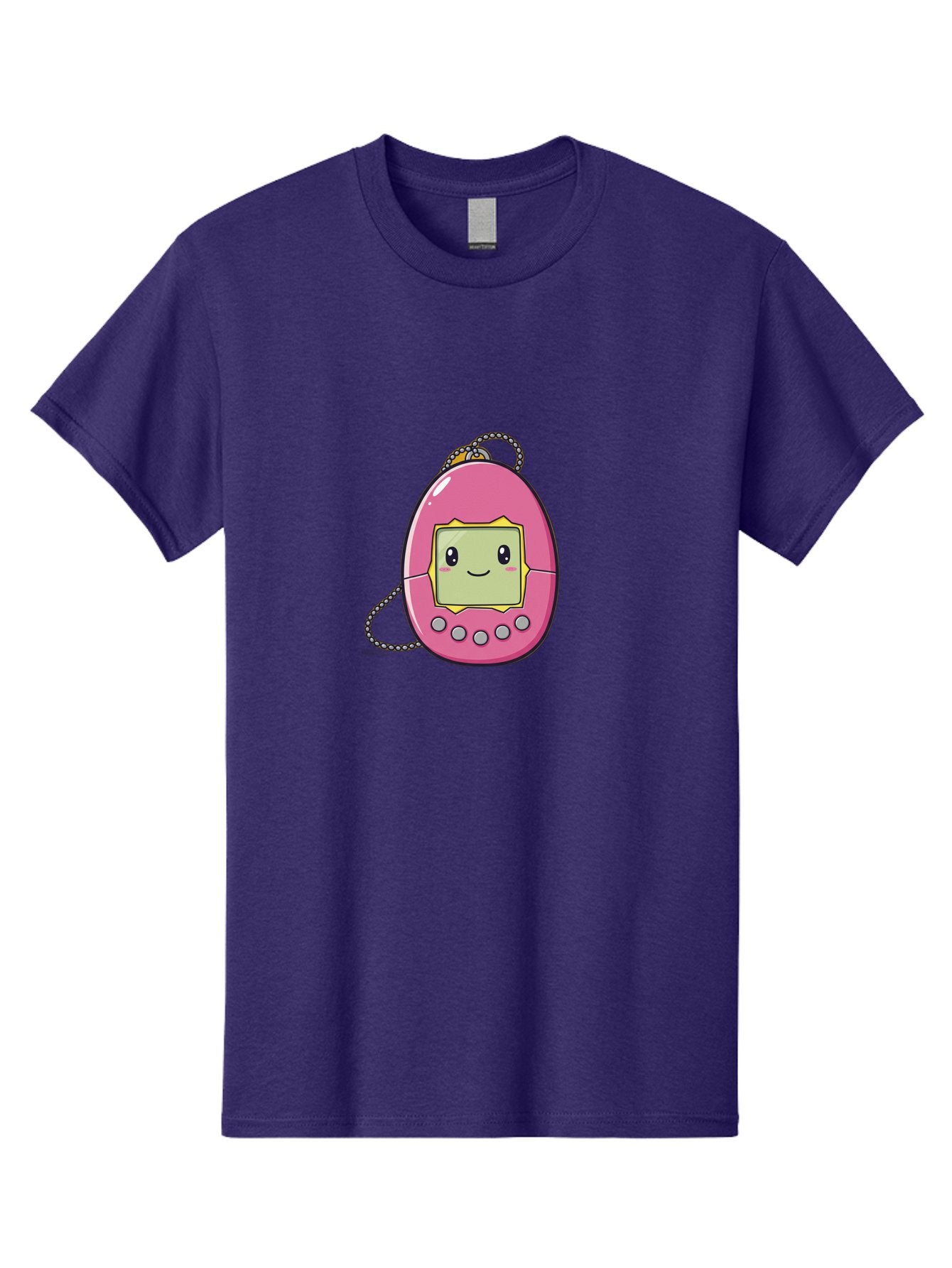 Tamagotchi-14 Men'S Graphic Tee, 100% Cotton, Comfortable Casual Summer Wear, Machine Washable, Digital Pet, Pink Tamagotchi, Cartoon Character, Cute Design, Retro Toy, Nostalgic, Kawaii, Handheld Game, Fun, Entertainment, 90S Kids, Bab495 8