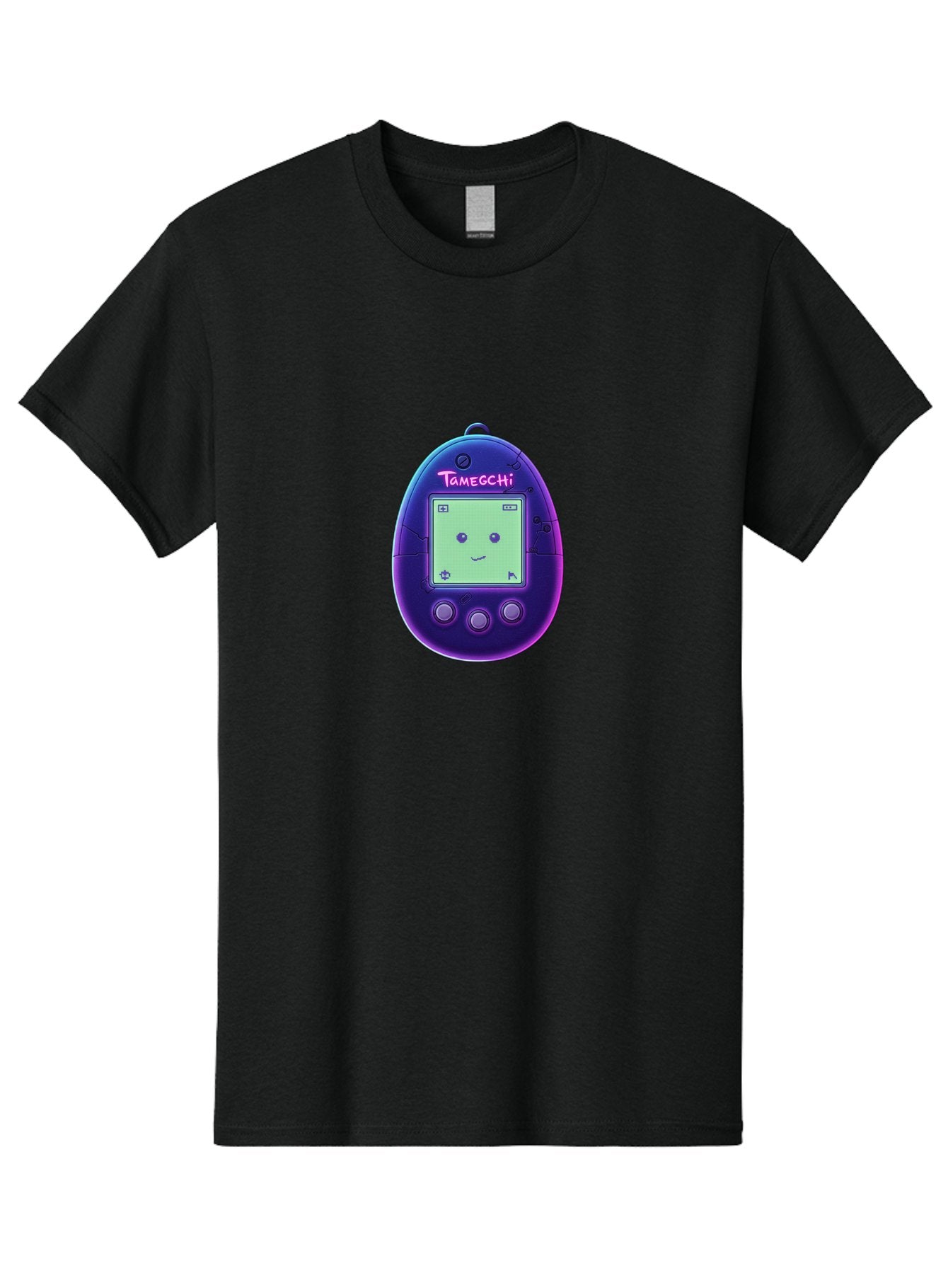 Tamagotchi-4 Men'S Graphic Tee, 100% Cotton, Comfortable Casual Summer Wear, Machine Washable, Retro Digital Pet, Handheld Game, Nostalgic Tech, Purple Egg-Shaped Device, Cute Character, Gaming Nostalgia, 90S Kids, Retro Gaming Culture Bab498 9