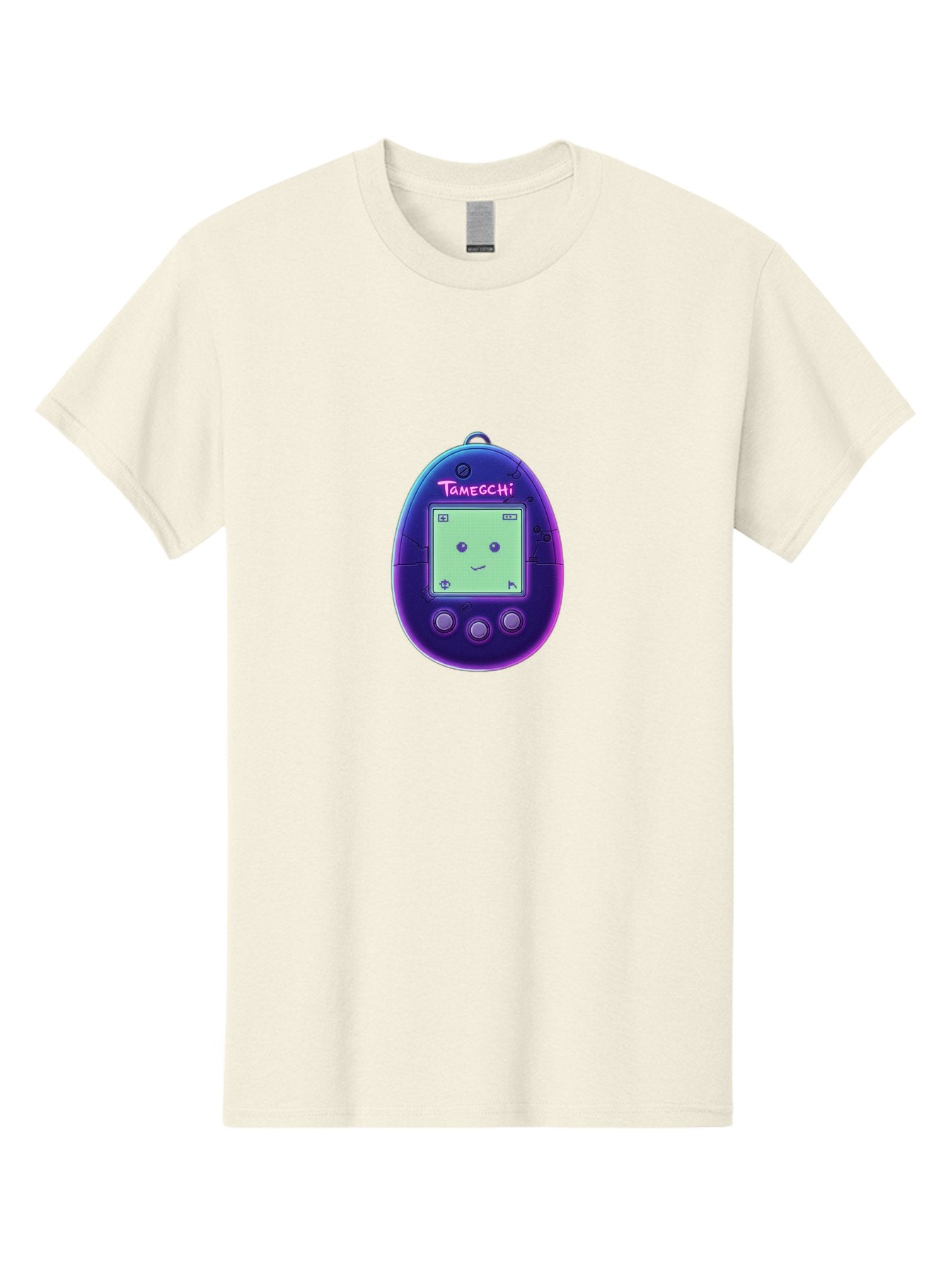 Tamagotchi-4 Men'S Graphic Tee, 100% Cotton, Comfortable Casual Summer Wear, Machine Washable, Retro Digital Pet, Handheld Game, Nostalgic Tech, Purple Egg-Shaped Device, Cute Character, Gaming Nostalgia, 90S Kids, Retro Gaming Culture Bab498 5