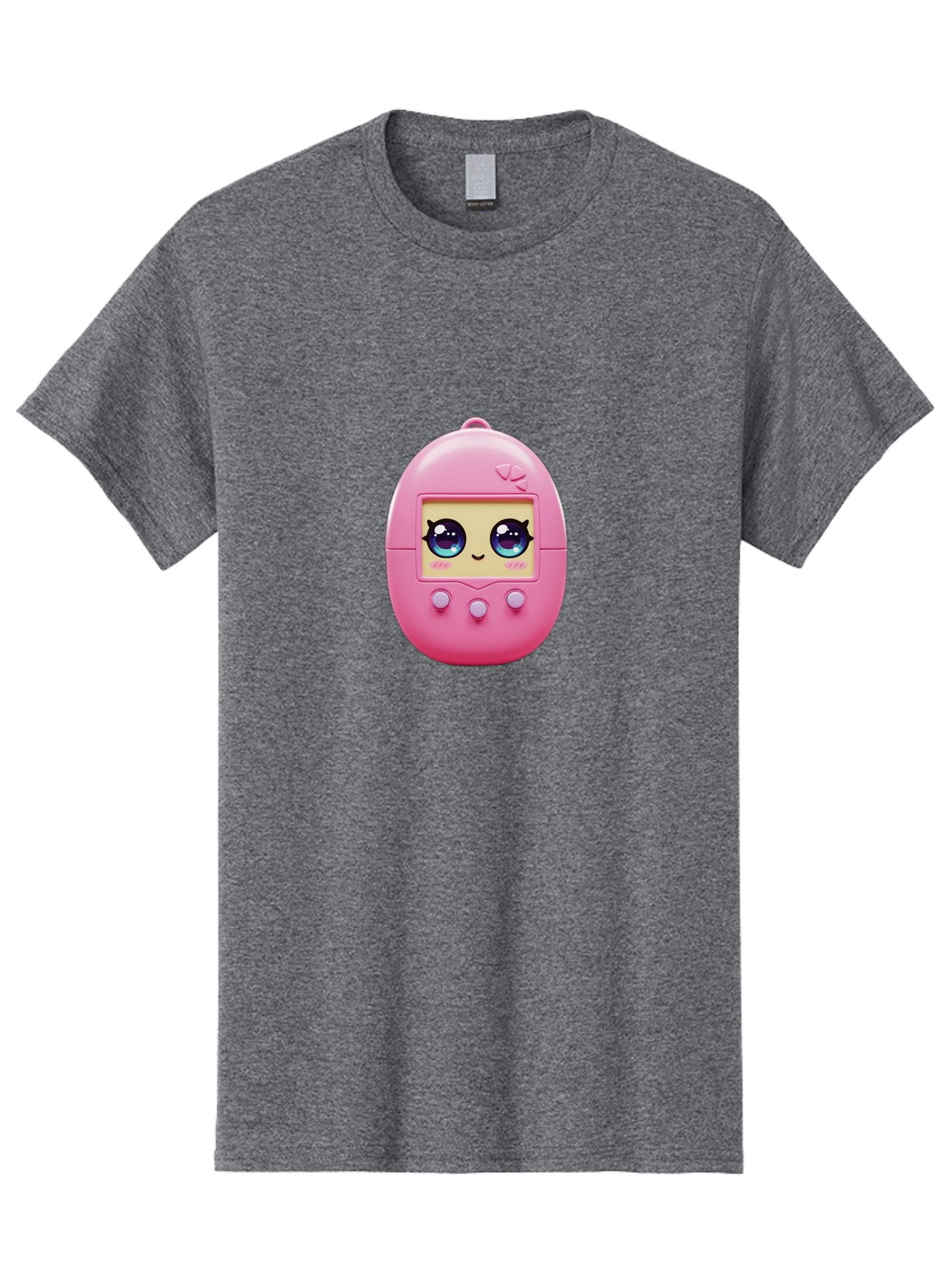 Tamagotchi-6 Men'S Graphic Tee, 100% Cotton, Comfortable Casual Summer Wear, Machine Washable, Pink Digital Pet, Cartoon Eyes, Kawaii Character, Nostalgia, Retro Gaming, Digital Creature Bab500 14