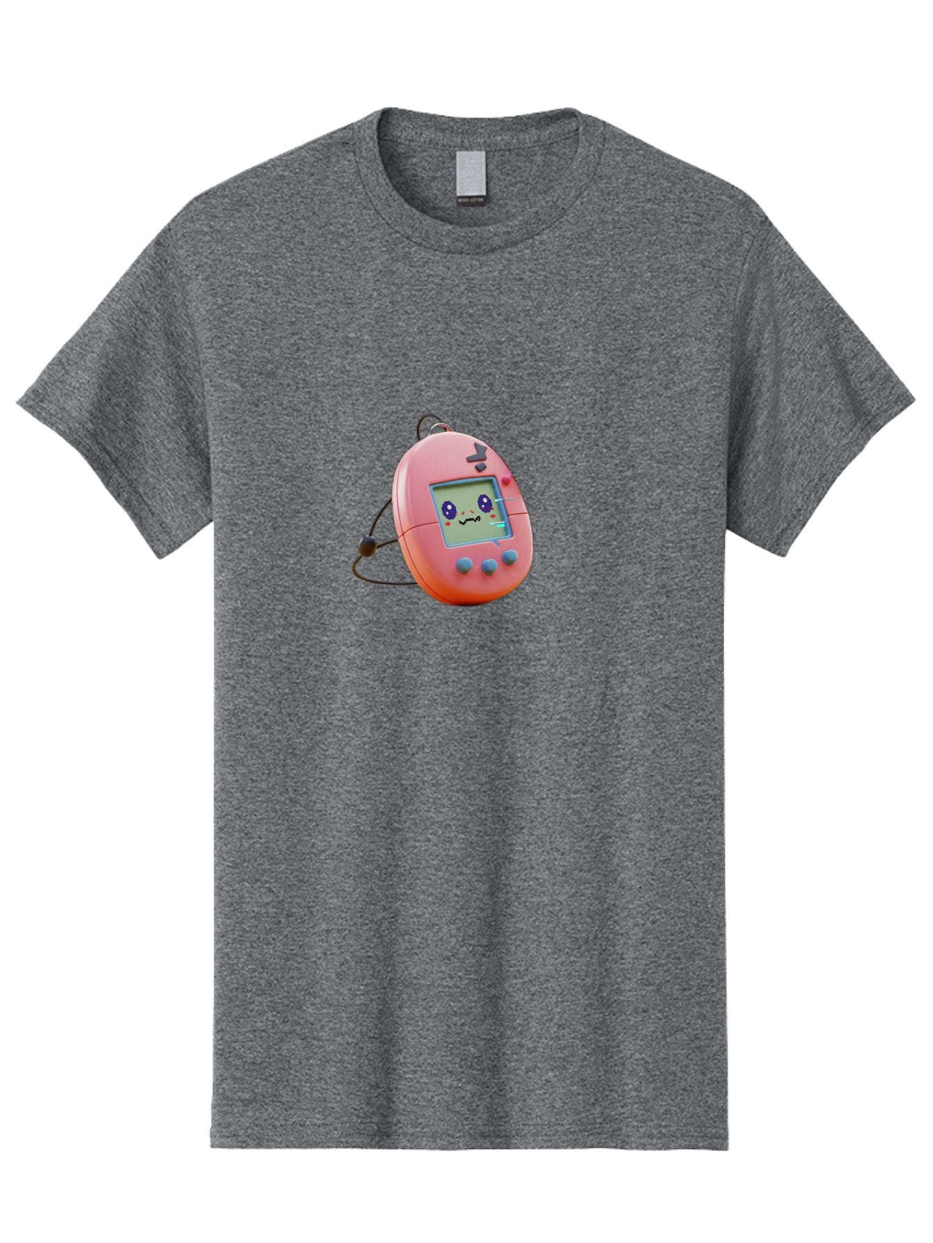 Tamagotchi-7 Men'S Graphic Tee, 100% Cotton, Comfortable Casual Summer Wear, Machine Washable, Retro Toy, Digital Pet, Pink Color, Cartoon Character, 90S Nostalgia, Handheld Game, Childrens Entertainment, Nostalgic Feelings, Fun Device Bab501 8