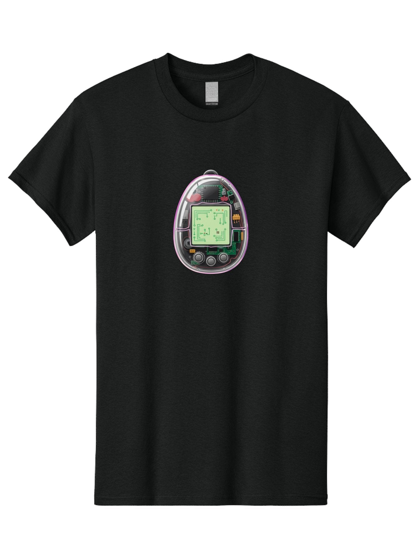 Tamagotchi-9 Men'S Graphic Tee, 100% Cotton, Comfortable Casual Summer Wear, Machine Washable, Retro Digital Pet, Tamagotchi Toy, Nostalgic Gadget, Handheld Game, Digital Creature, Circuitry, Buttons, Electronic Device, Retro Gaming, Bab503 6