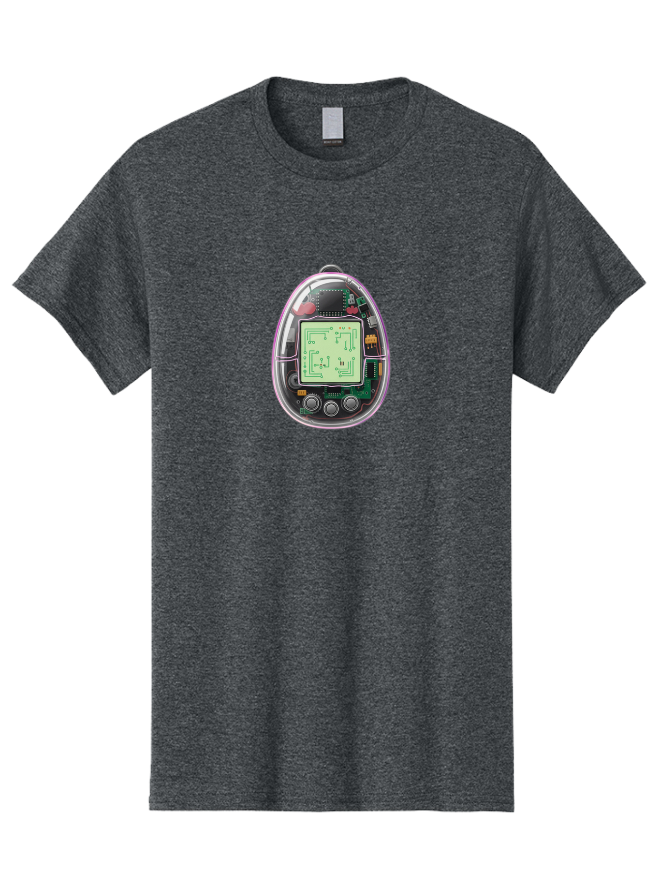 Tamagotchi-9 Men'S Graphic Tee, 100% Cotton, Comfortable Casual Summer Wear, Machine Washable, Retro Digital Pet, Tamagotchi Toy, Nostalgic Gadget, Handheld Game, Digital Creature, Circuitry, Buttons, Electronic Device, Retro Gaming, Bab503